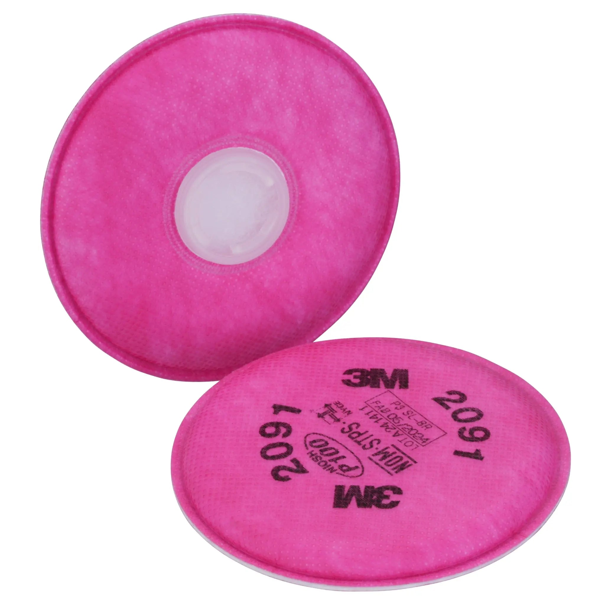 3M 2091 P100 Particulate Filter, Magenta - Enviro Safety Products