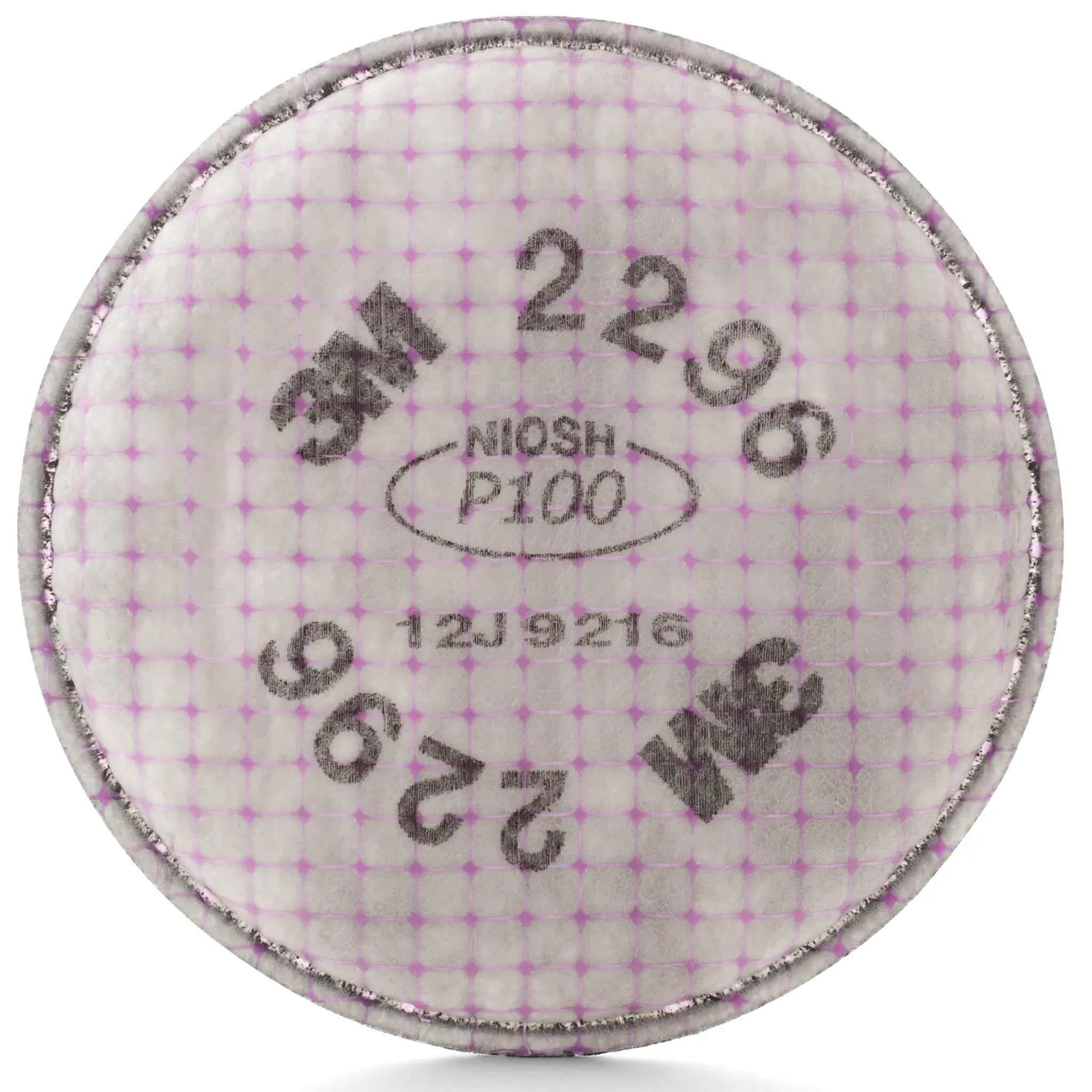 2296u 3M 2296 P100 Filter with Acid Gas Relief, Magenta – Case of 100