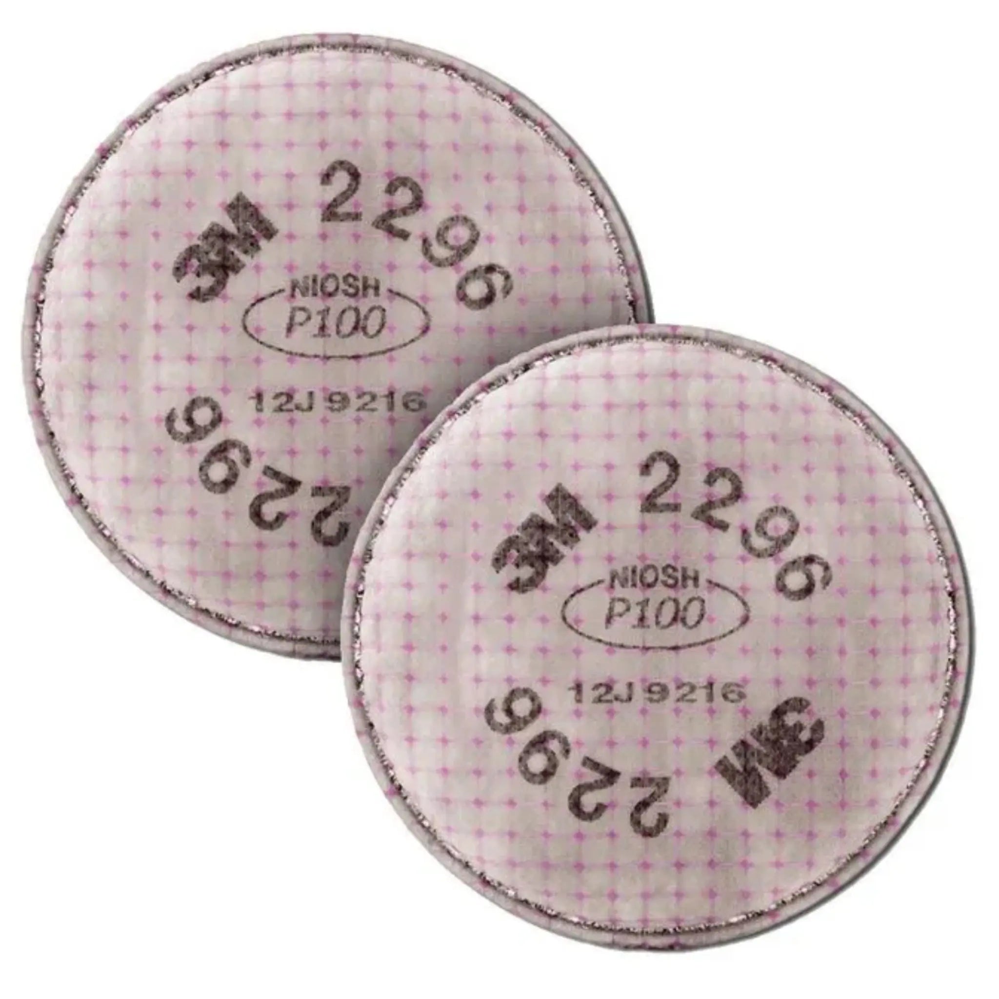 3M 2296 Advanced Particulate Filter P100 with Nuisance Level Acid Gas Relief, Magenta, Main Image 2
