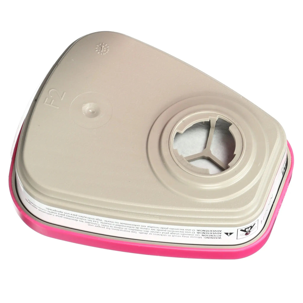 3M 60922 P100 Acid Gas Cartridge/Filter, Magenta/White, Case of 60