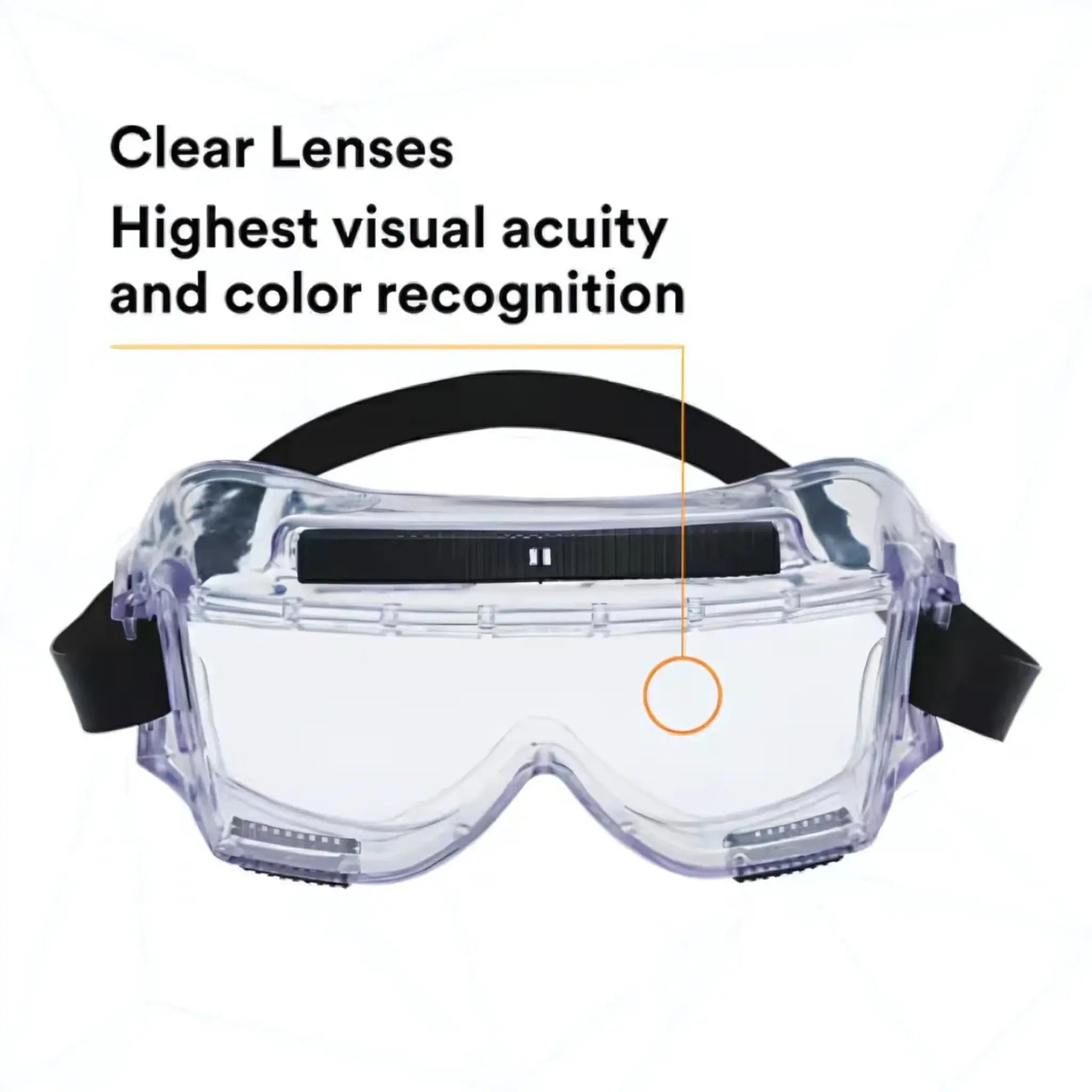3M Centurion Splash Safety Goggles 454, 40304-00000-10, Clear Lens, 10 ea/Case, Details_04