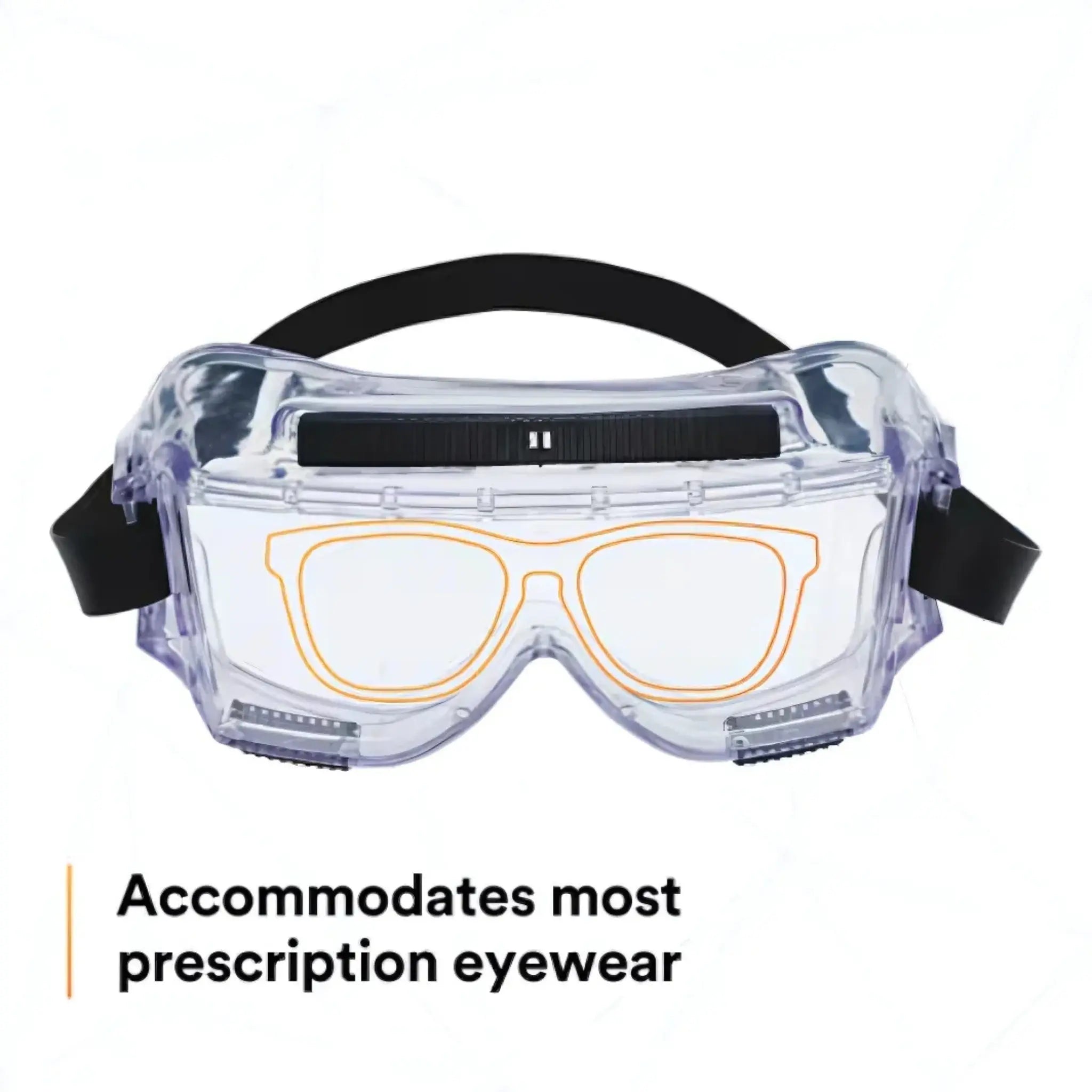 3M Centurion Splash Safety Goggles 454, 40304-00000-10, Clear Lens, 10 ea/Case, Details_06