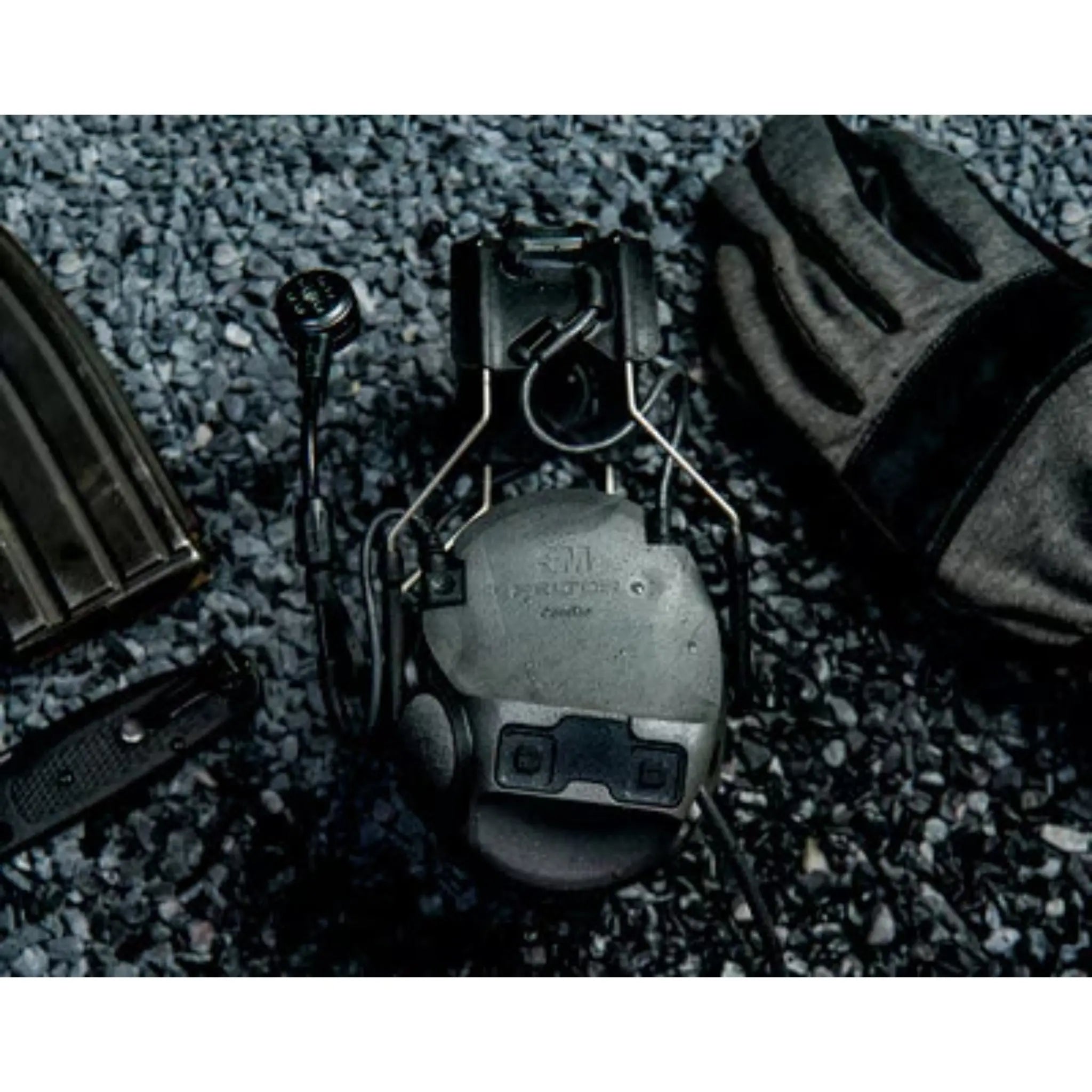 3M PELTOR ComTac VIII Single Comm Headset, Nexus 4-Con, Charcoal Gray