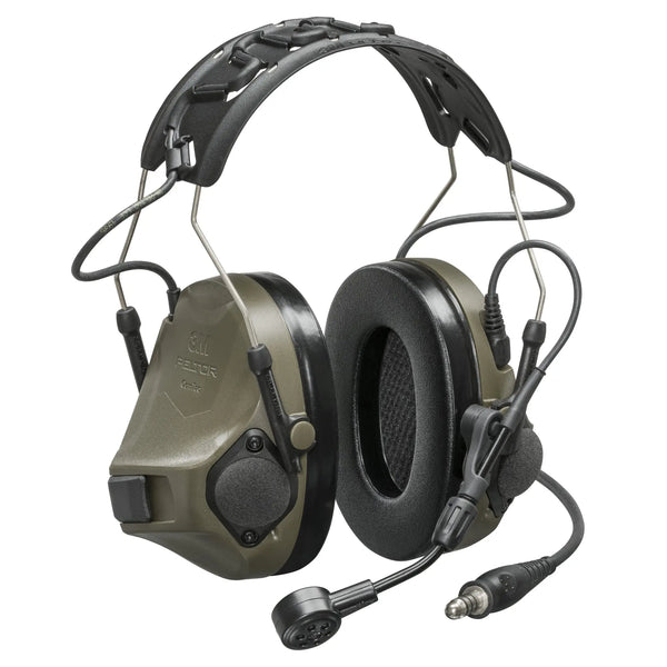 3M PELTOR ComTac VIII Single Comm Headset, Nexus 4-Con, OD Green