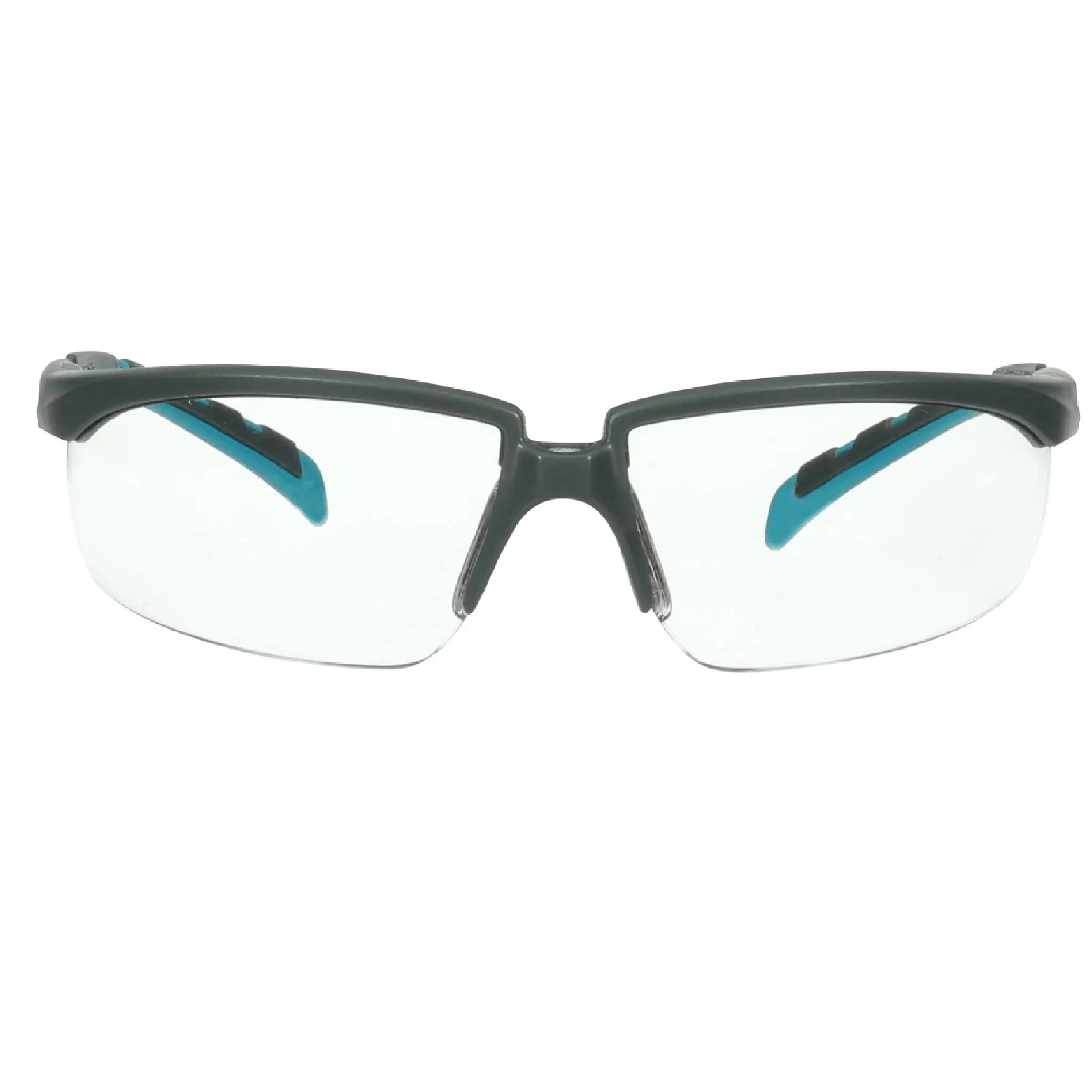 3M Solus 2000 Series, S2001SGAF-BGR, Gray/Blue-Green Temples,

Scotchgard Anti-Fog Coating, Clear AF-AS lens, 20ea/cs 