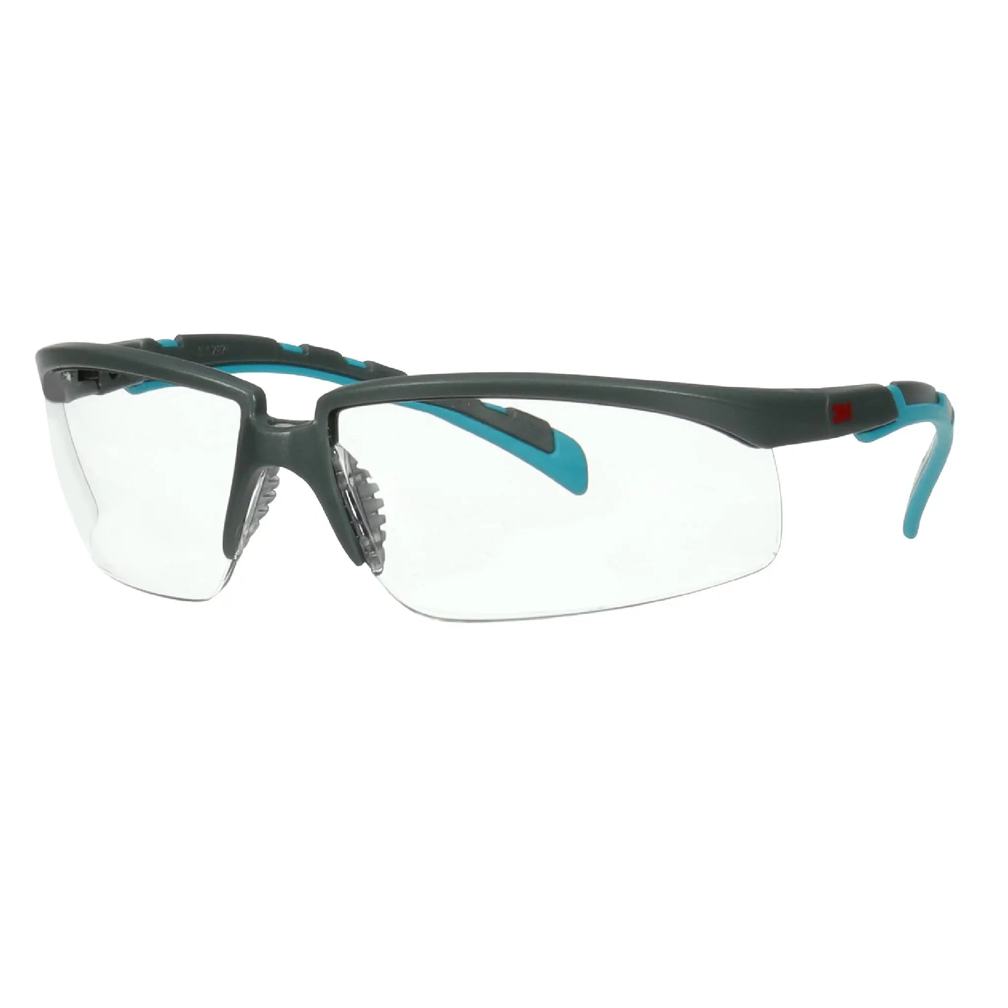 3M Solus 2000 Series, S2001SGAF-BGR, Gray/Blue-Green Temples,

Scotchgard Anti-Fog Coating, Clear AF-AS lens, 20ea/cs 