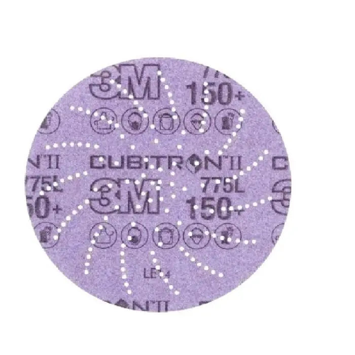 3M Xtract Cubitron II Film Disc 775L, 150+, 5 in, Die 500LG, 50/Inner, 250 ea/Case