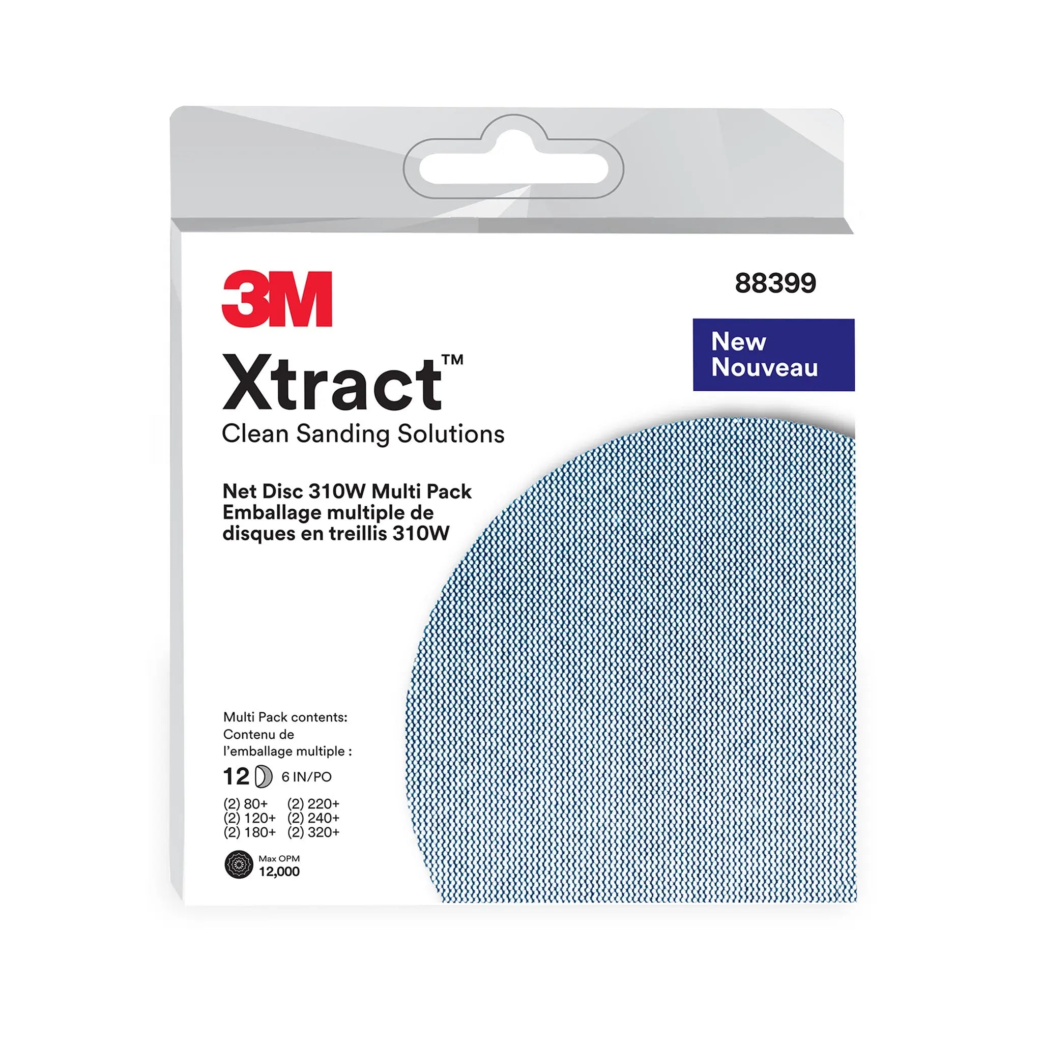 3M Xtract Net Disc 310W 6 in x NH 80+ 120+ 180+ 220+ 240+ 320+, 1 MultiPack 