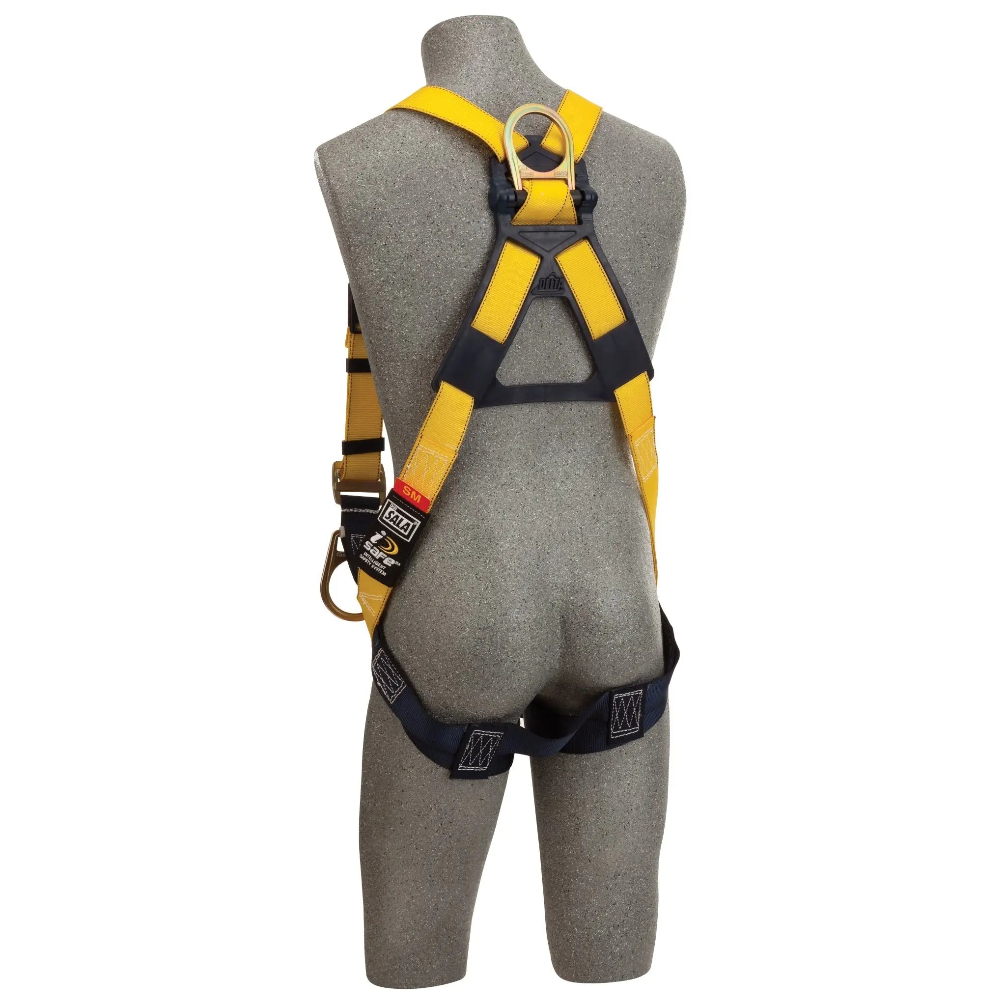 3M DBI-SALA Delta Construction Positioning Safety Harness with Belt Loops 1101469, Back View