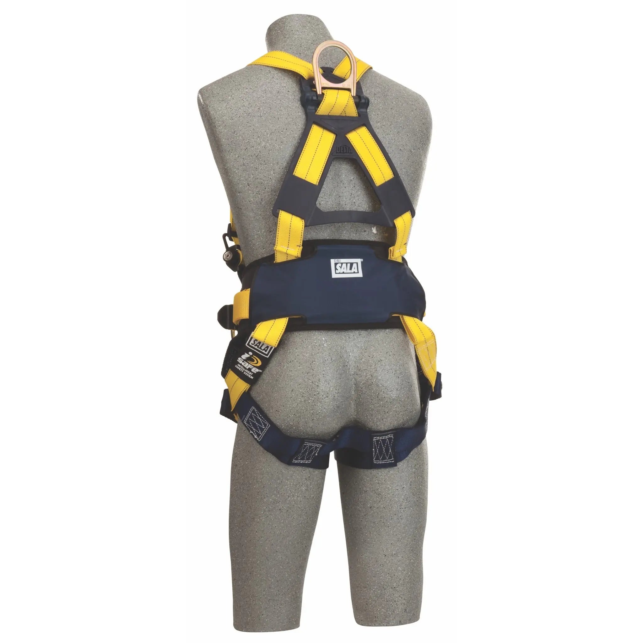 3M DBI-SALA Delta Construction Style Positioning/Climbing Harness 1107802, Back View
