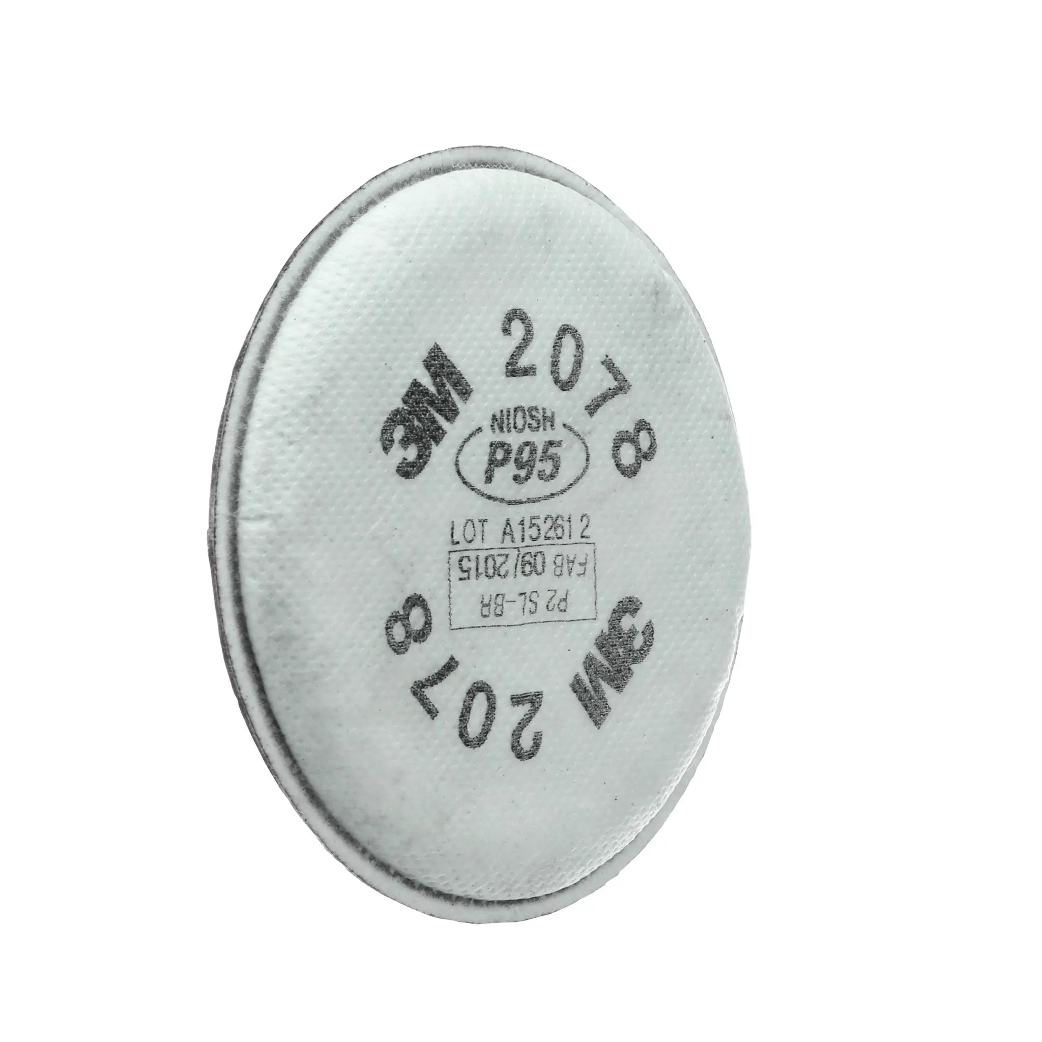 3M 2078 Particulate Filter P95 with Nuisance Level Organic Vapor/Acid Gas Relief, Blue, Case of 100 