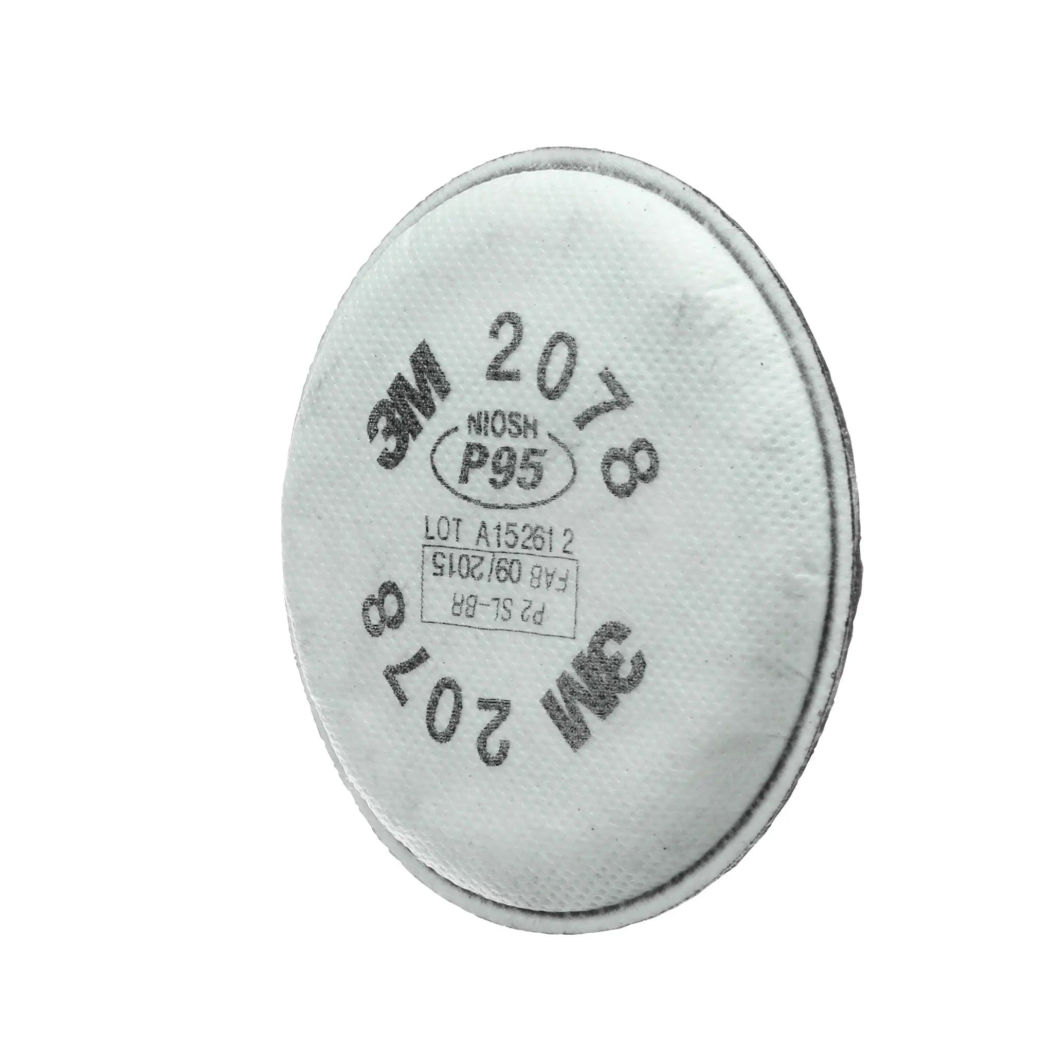 3M 2078 Particulate Filter P95 with Nuisance Level Organic Vapor/Acid Gas Relief, Blue, Case of 100 