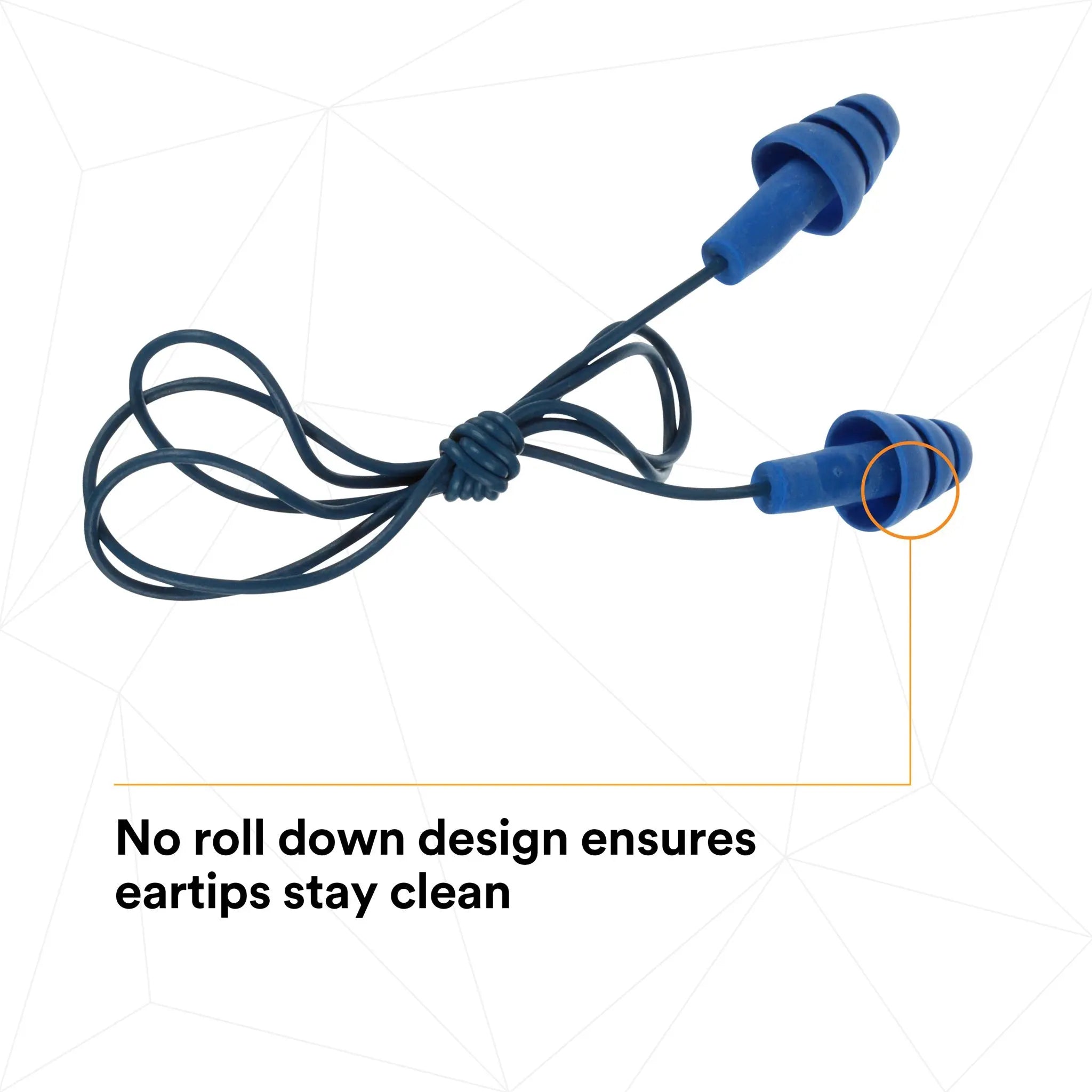 3M E-A-R UltraFit 340-4017 Earplugs, Metal Detectable, Corded, Econopack, Case of 2000 Pairs