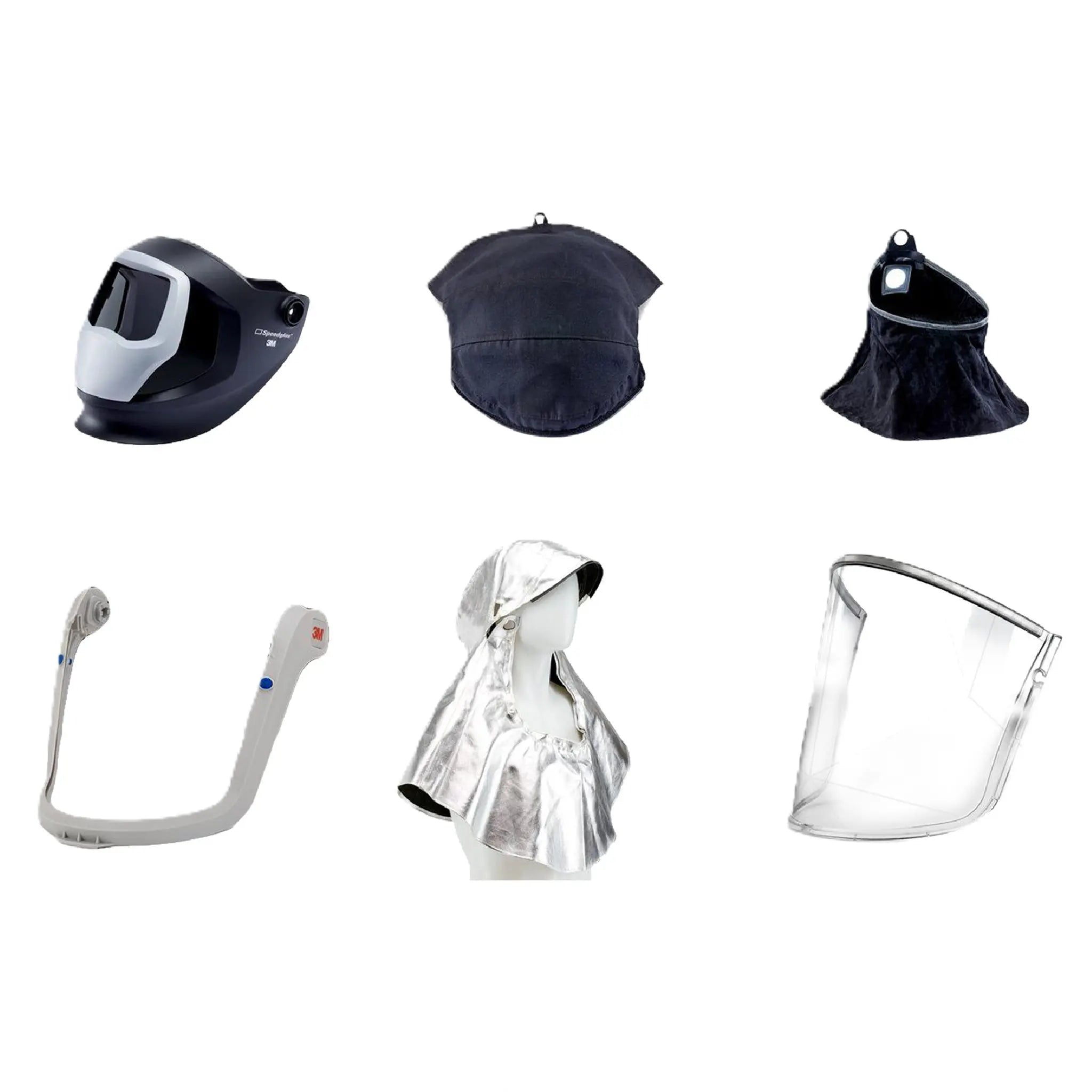 3M Adflo 38-1101-00SW PAPR and Versaflo M-Series Helmet Kit with Speedglas Welding Shield Li Ion Battery No ADF, Black, 1 Each 