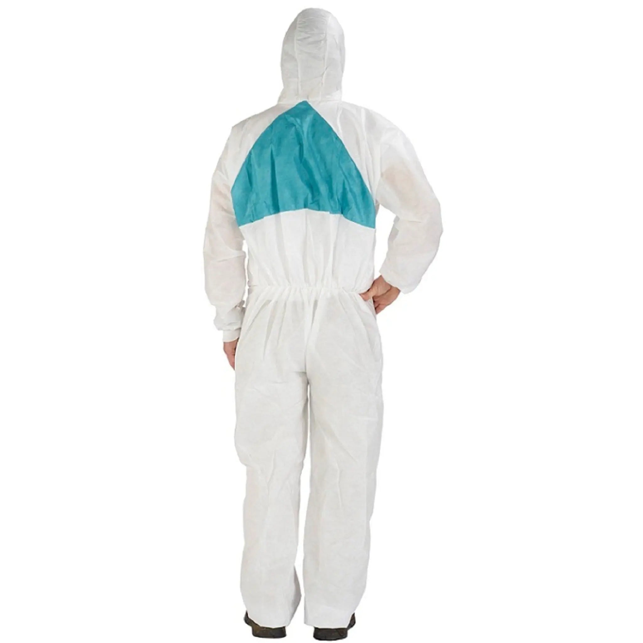 3M 4520 Disposable Protective Coverall Type 5/6, White/Green, Case of 20 