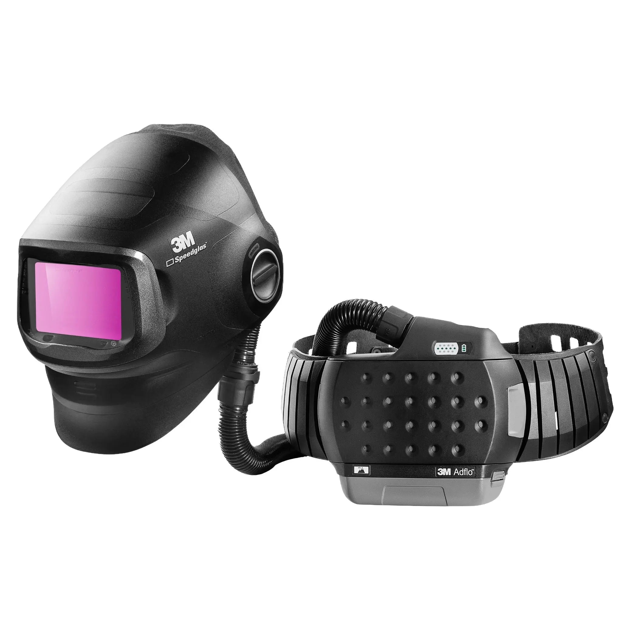 3M Speedglas 46-1101-30i Heavy-Duty Welding Helmet G5-01 w ADF G5-01 and 3M Adflo PAPR Assembly, Black, 1 Each 