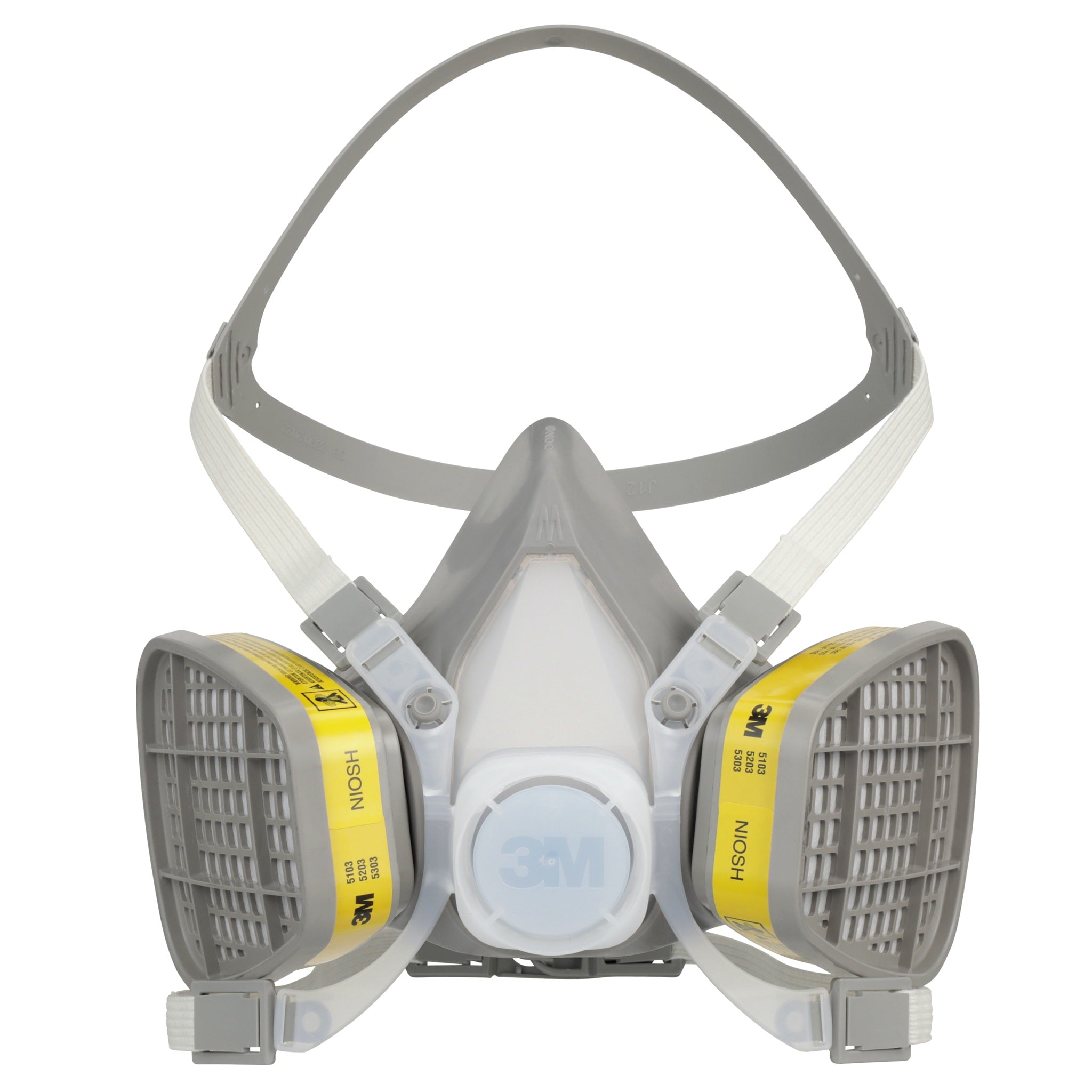 3M 5103 Half Facepiece Disposable Respirator Assembly Organic Vapor/Acid Gas, Case of 12 