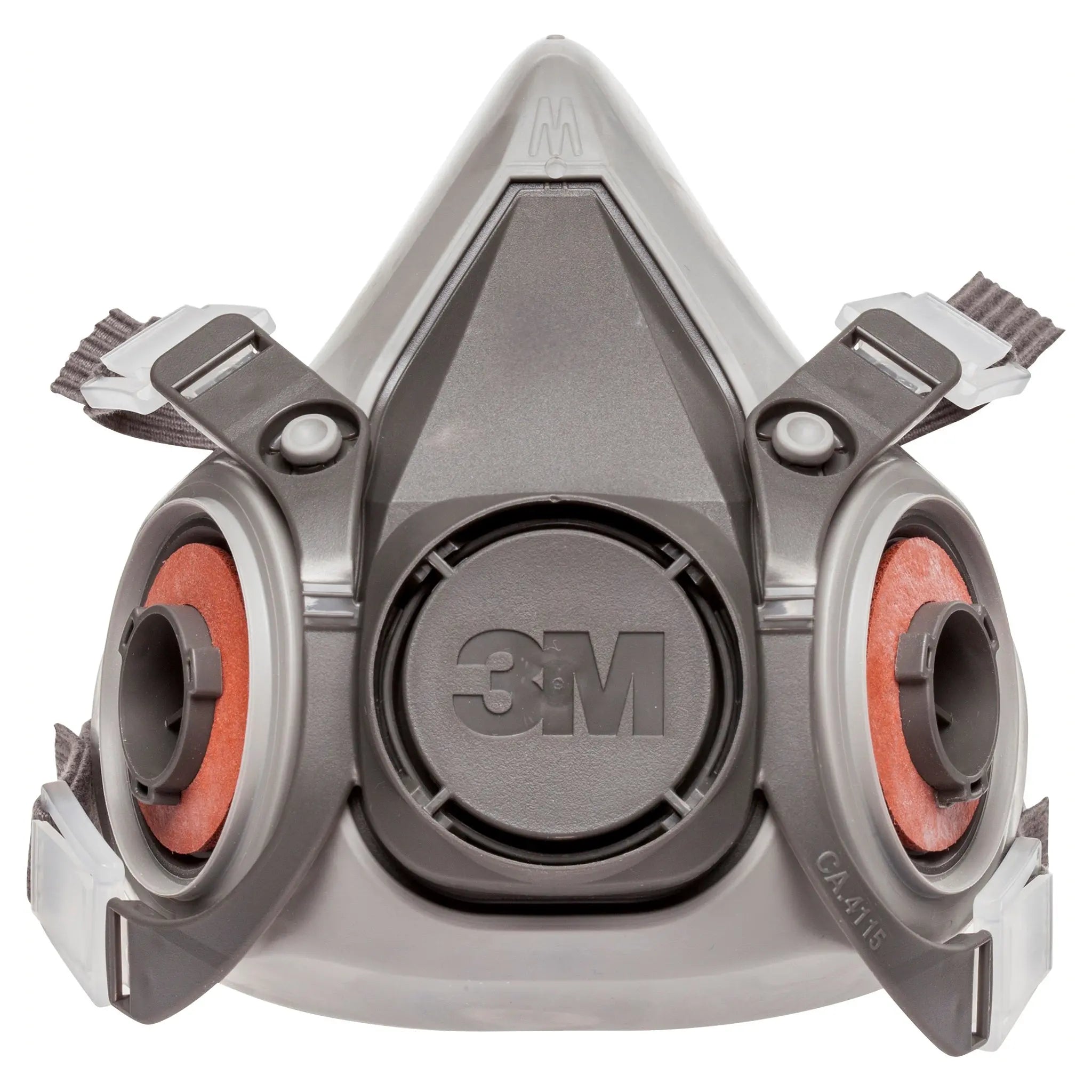 3M 6000 Series Half Face Respirator, Gray, Closeup