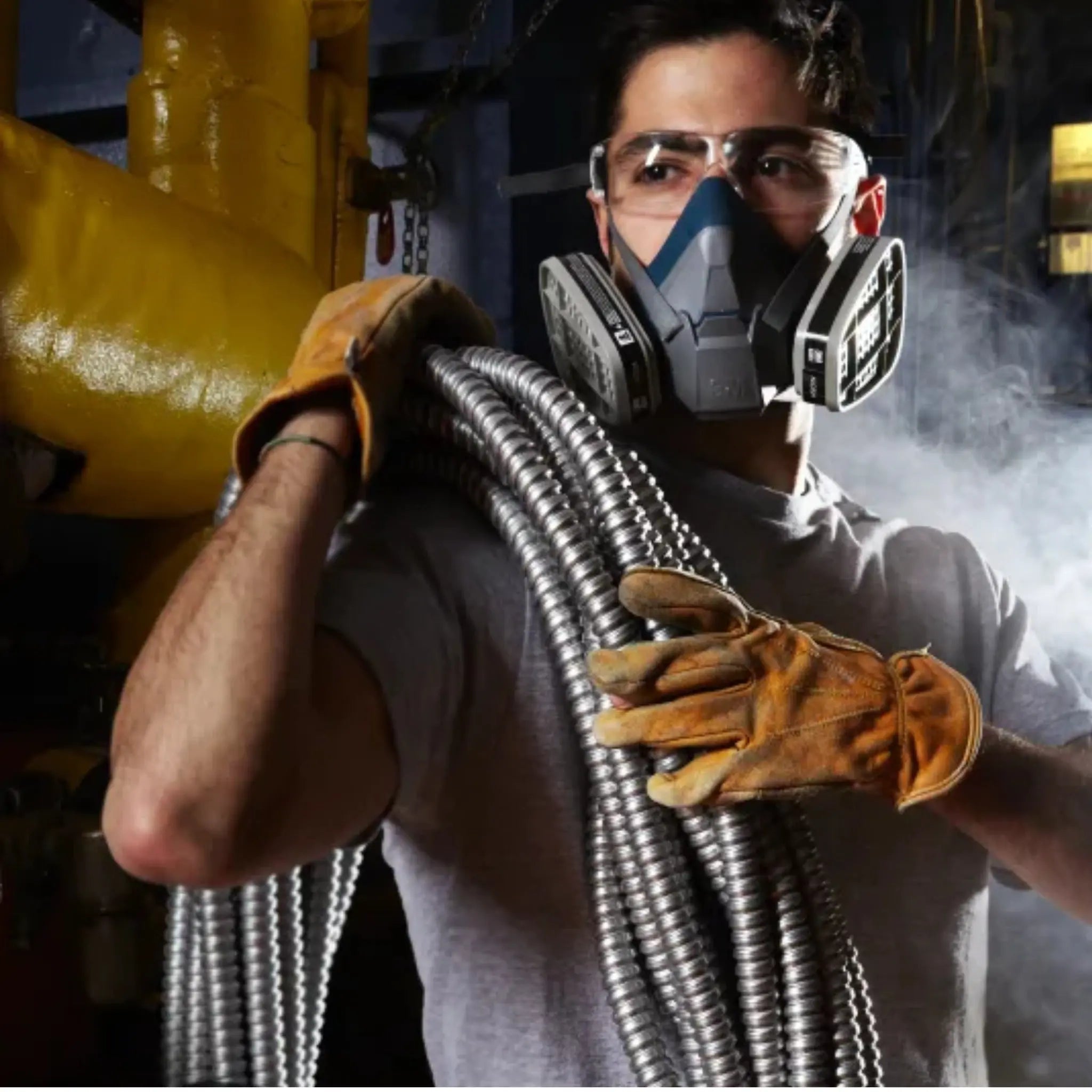 3M 6500 Rugged Comfort Series Half Facepiece Respirator Application