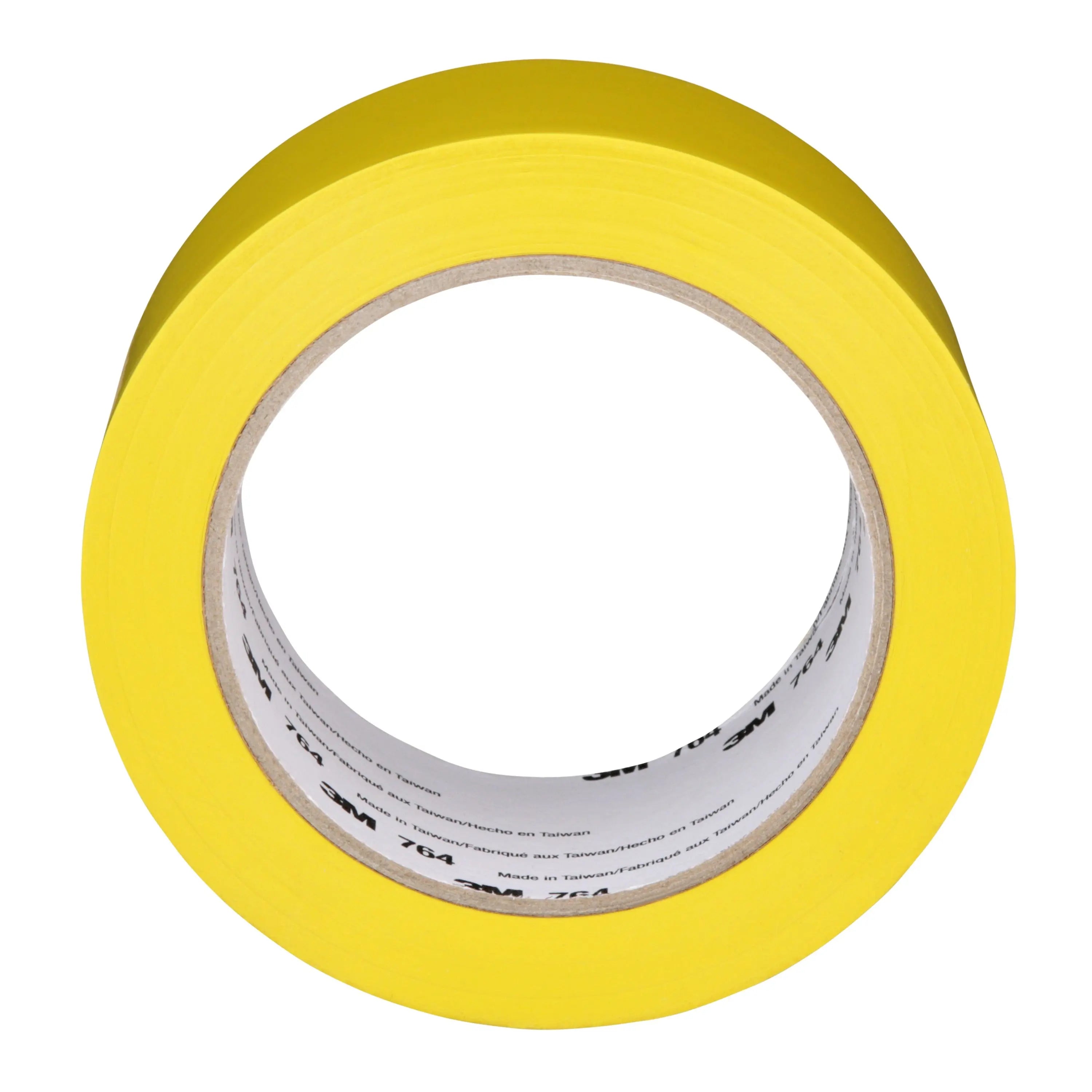 3M General Purpose Vinyl Tape 764, 5 mil, Yellow, 2 in x 36 yd, 1 Roll 