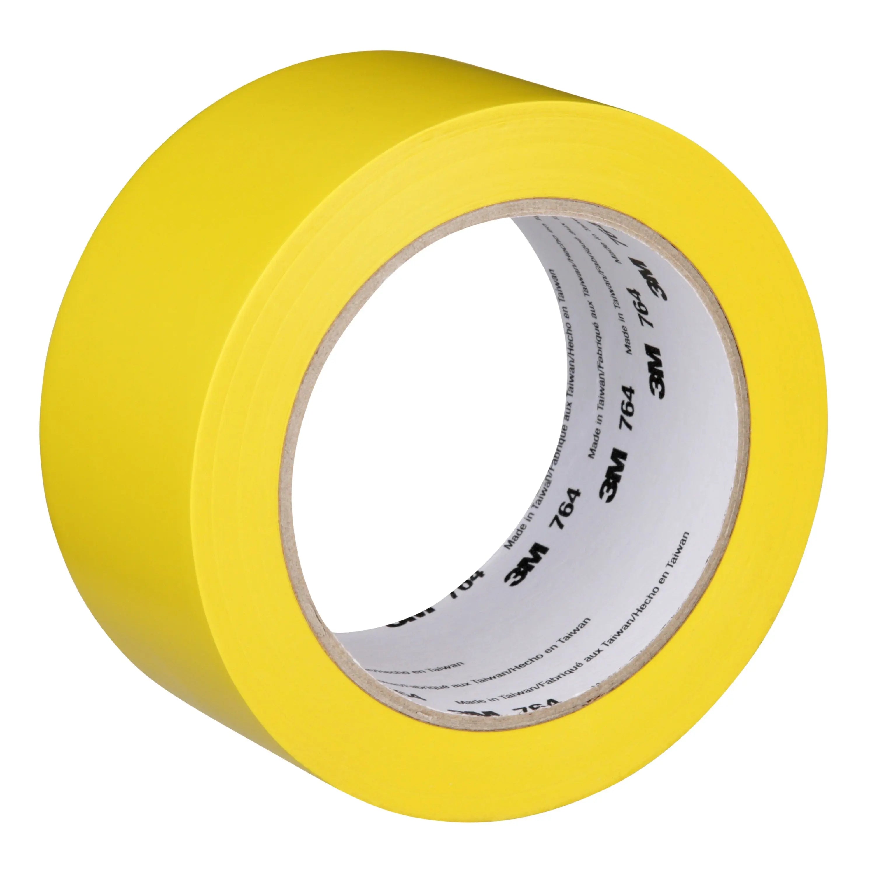 3M General Purpose Vinyl Tape 764, 5 mil, Yellow, 2 in x 36 yd, 1 Roll 