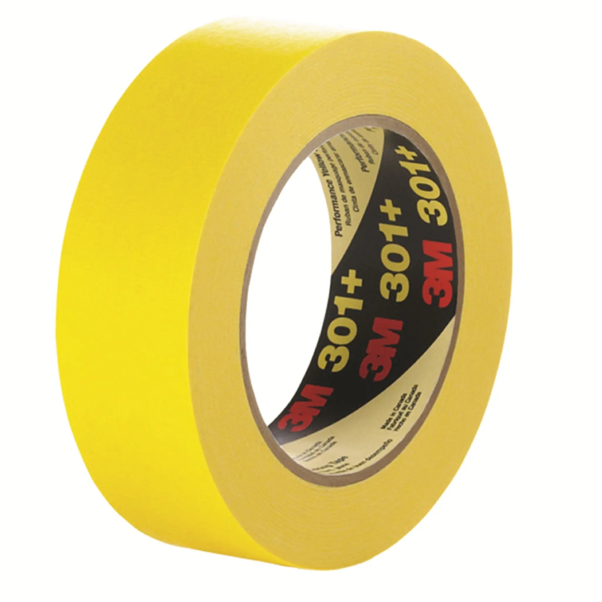 3M Performance Yellow Masking Tape 301+ 18 mm x 55 m 6.3 mil, 1 Roll 