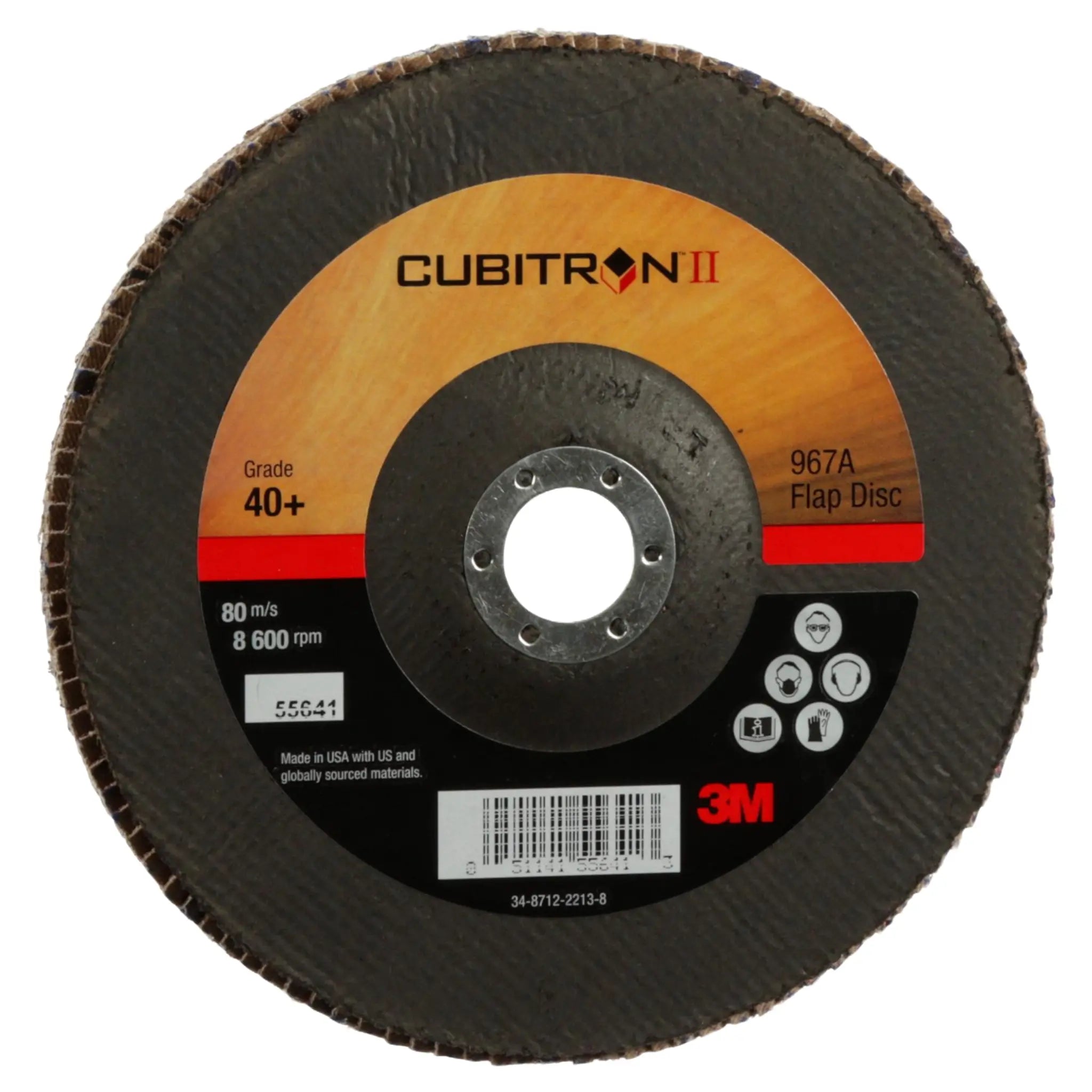 3M Cubitron II Flap Disc 967A right side view