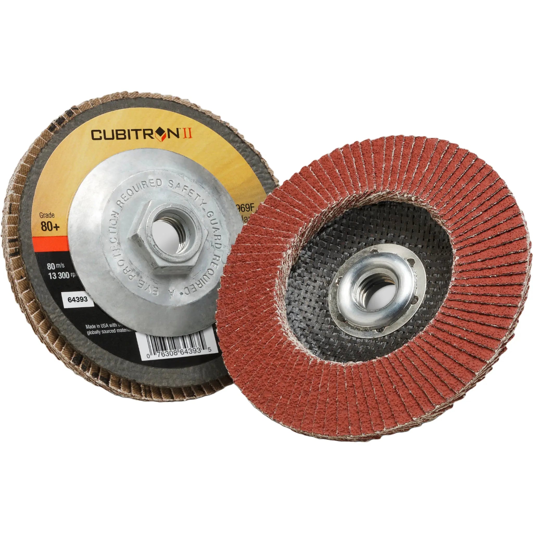3M Cubitron II Flap Disc 969F 80+ T29 4 in x 5/8 in first image