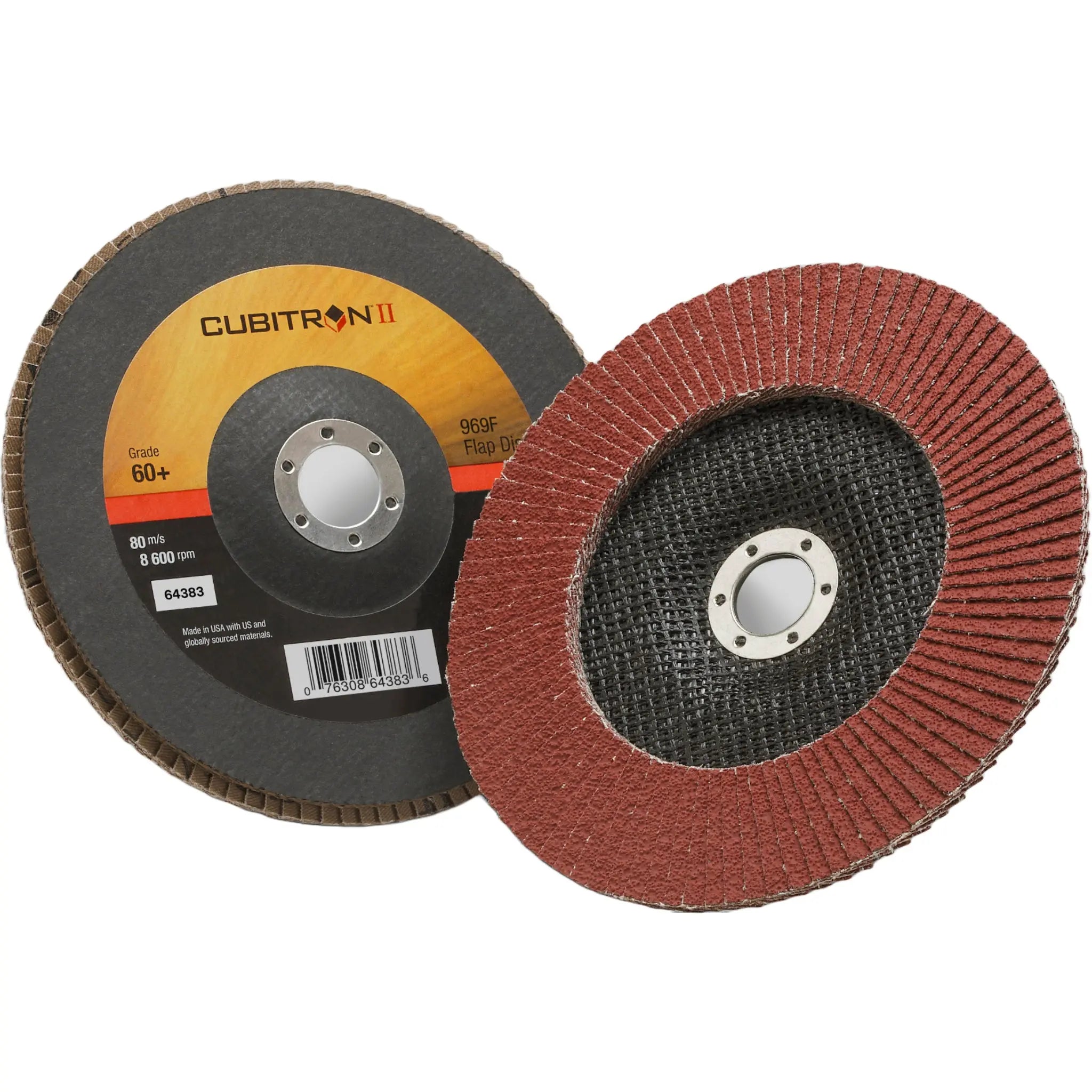3M Cubitron II Flap Disc 969F 60+ T27 7 in x 7/8 in first image