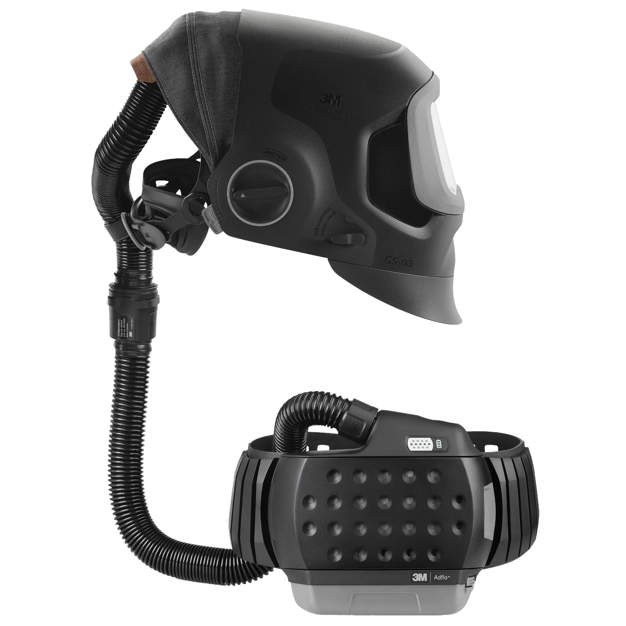3M Speedglas 45-1101-30TW G5-03 Pro-Air Welding Helmet with 3M Adflo PAPR Assembly, G5TW ADF, 1 Each 