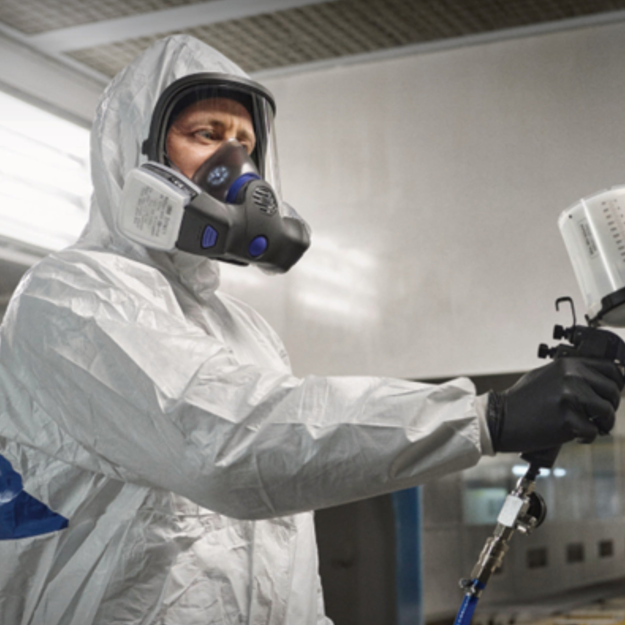 3M Secure Click FF-800 Series Full Facepiece Reusable Respirator, Black, 1 Each 