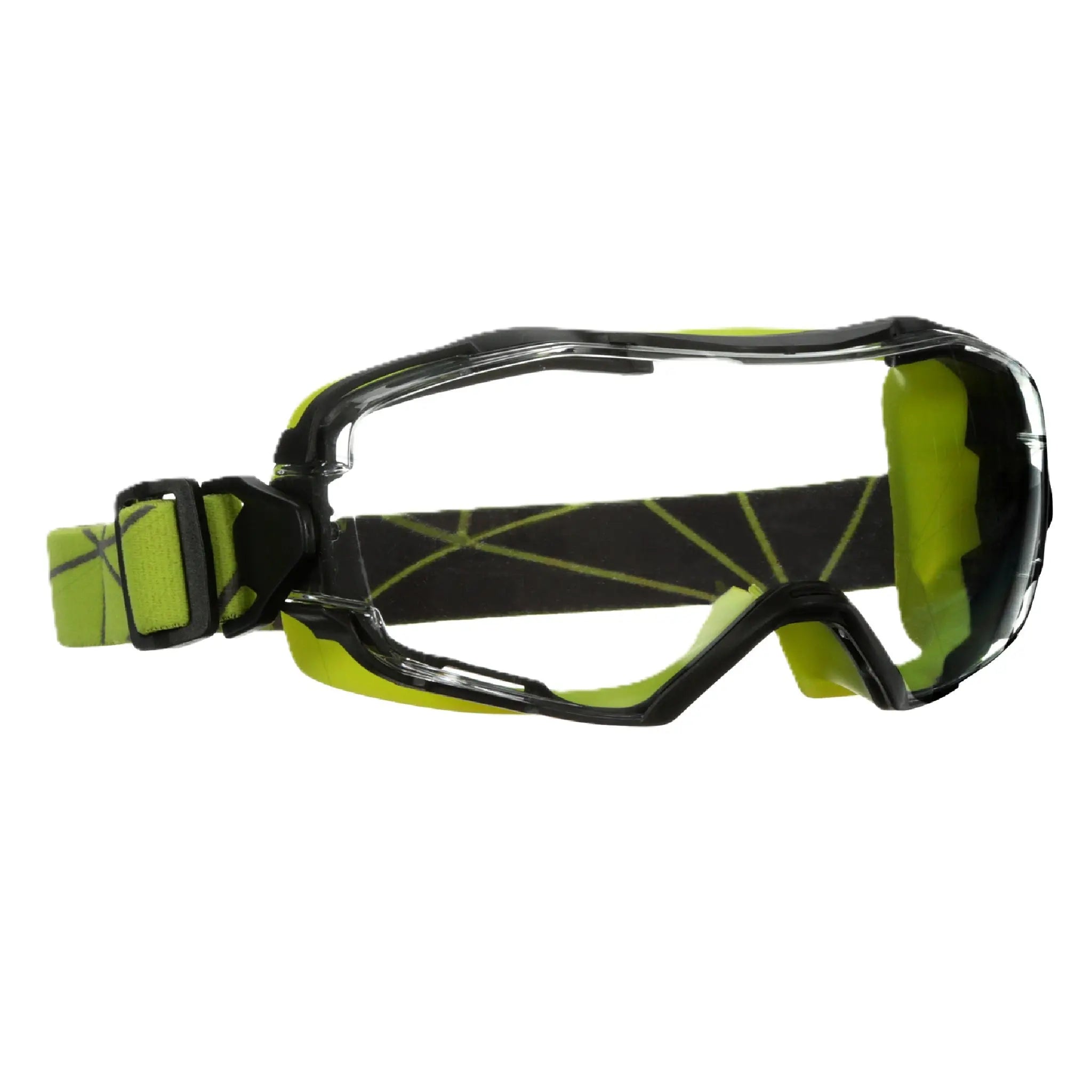 3M GoggleGear 6000 Series, GG6001SGAF-GRN, Green Shroud, Scotchgard Anti-Fog Coating, Clear AF-AS lens, 10ea/cs