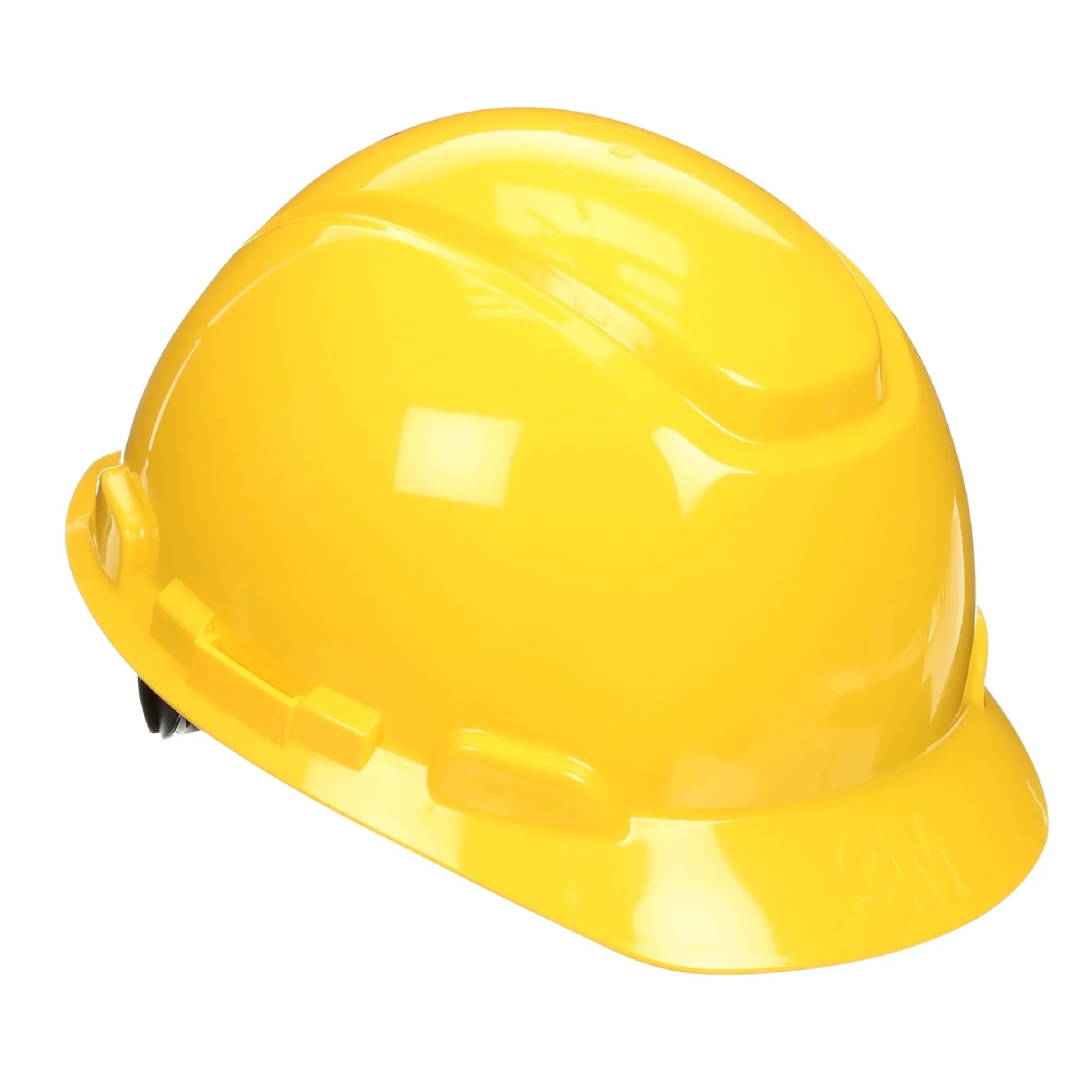 3M SecureFit Hard Hat H-702SFR-UV, Yellow, 4-Point Pressure Diffusion Ratchet Suspension, with UVicator, 20 ea/Case 