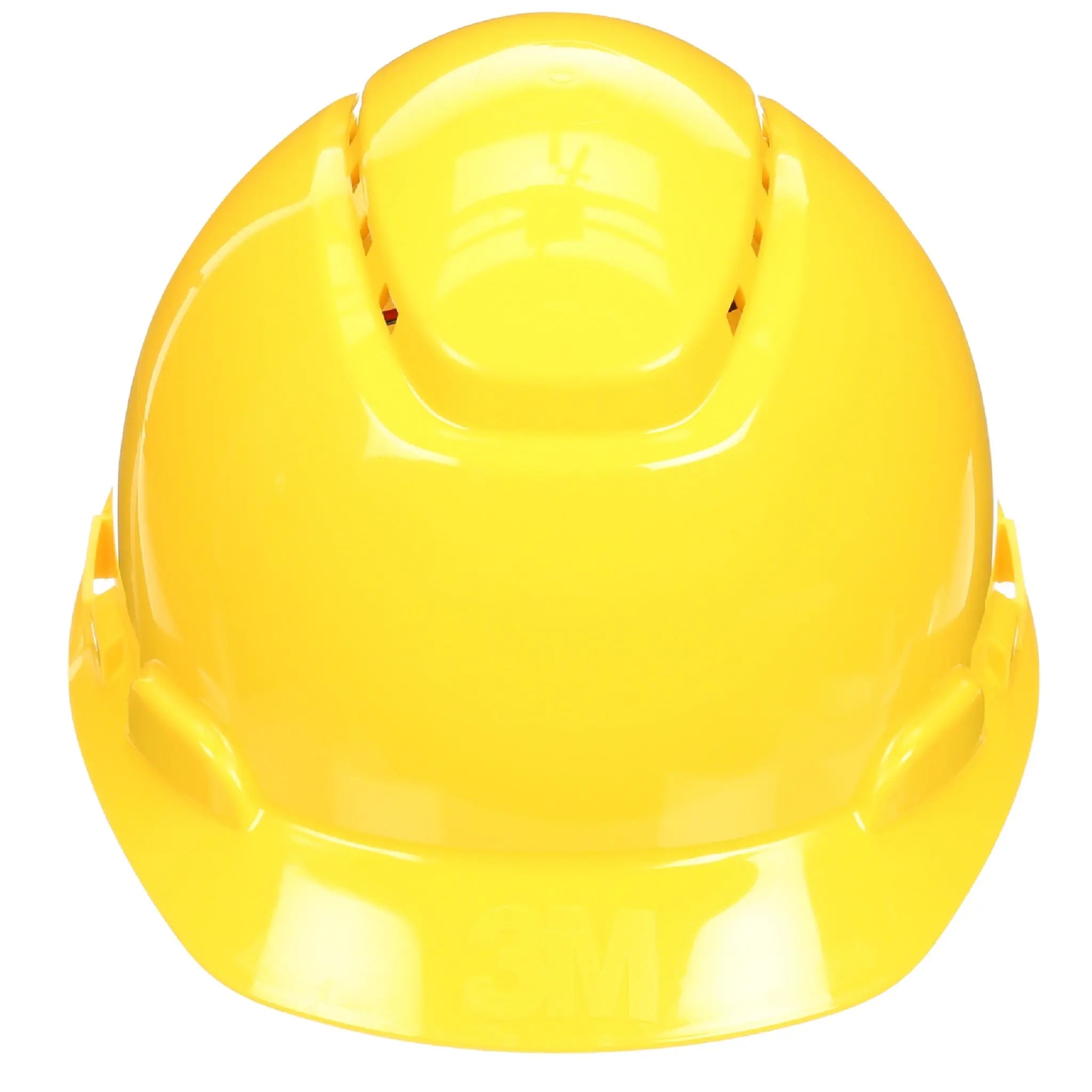 3M SecureFit Hard Hat H-702SFV-UV, Yellow, Vented, 4-Point Pressure Diffusion Ratchet Suspension, with UVicator, 20 ea/Case 