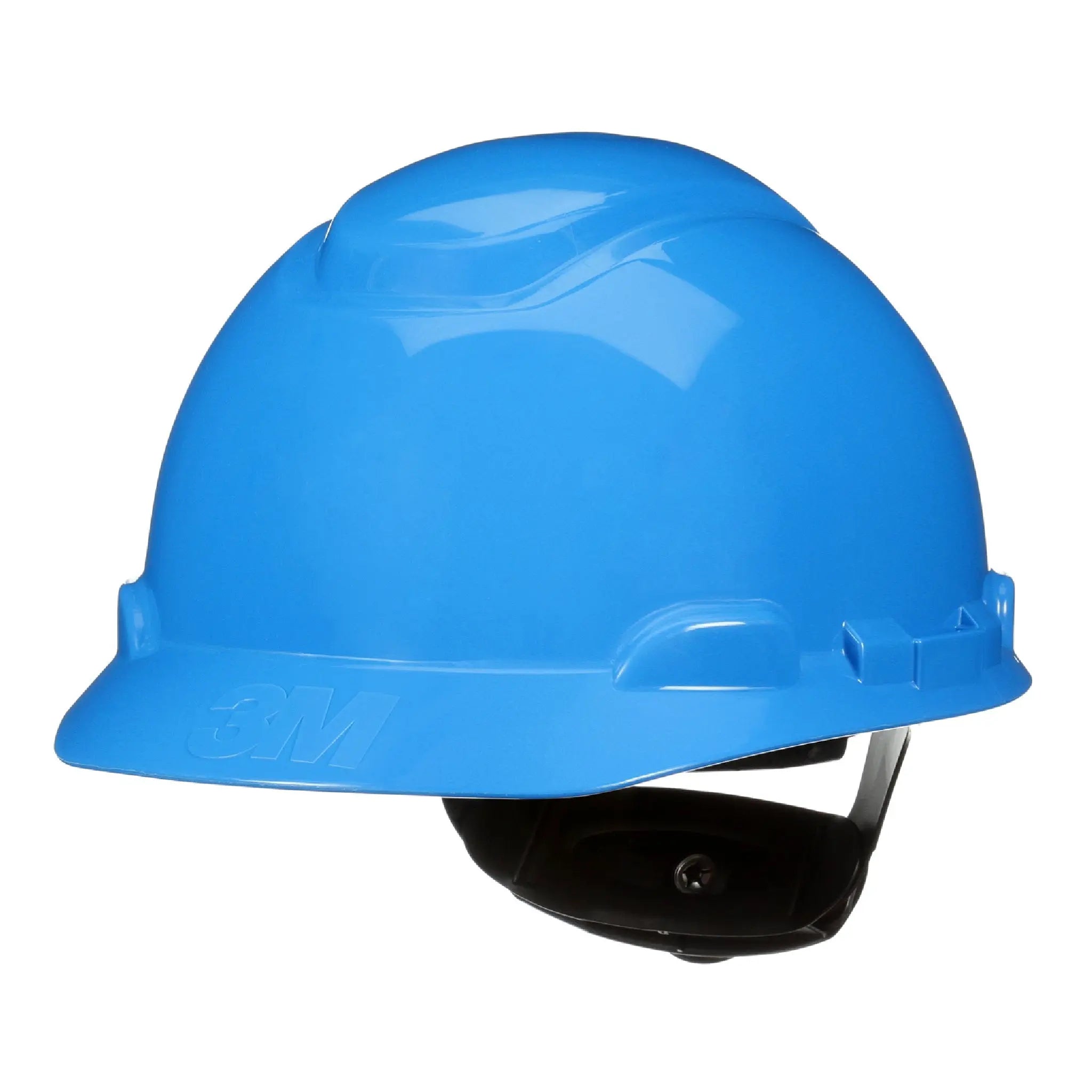 3M SecureFit Hard Hat H-703SFR-UV, Blue, 4-Point Pressure Diffusion Ratchet Suspension, with UVicator, 20 ea/Case 