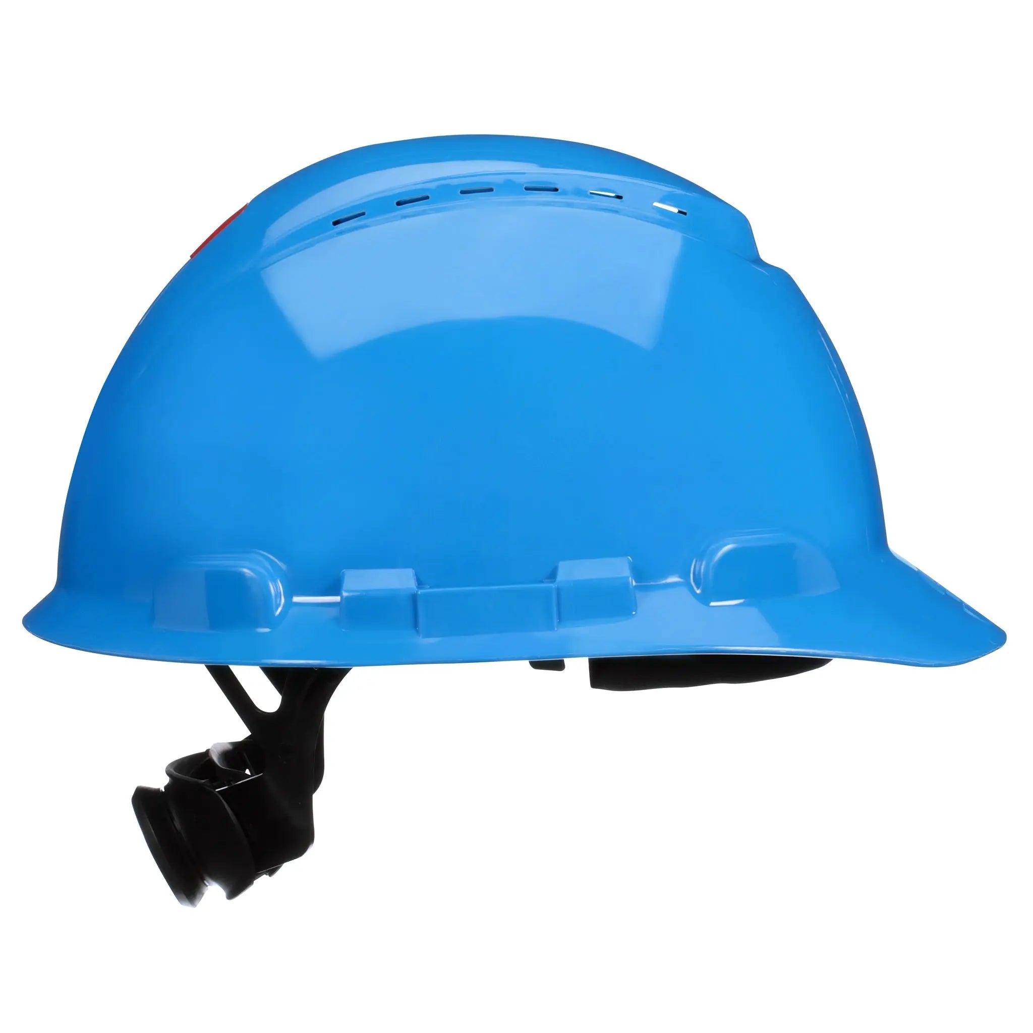 3M SecureFit Hard Hat H-703SFV-UV, Blue, Vented, 4-Point Pressure Diffusion Ratchet Suspension, with UVicator, 20 ea/Case 