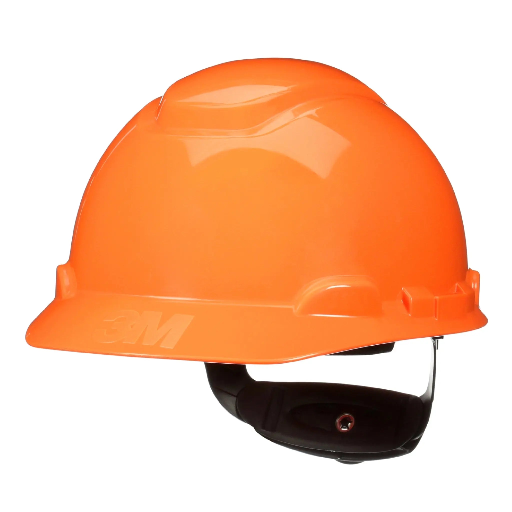 3M SecureFit Hard Hat H-706SFR-UV, Orange, 4-Point Pressure Diffusion Ratchet Suspension, with UVicator, 20 ea/Case 