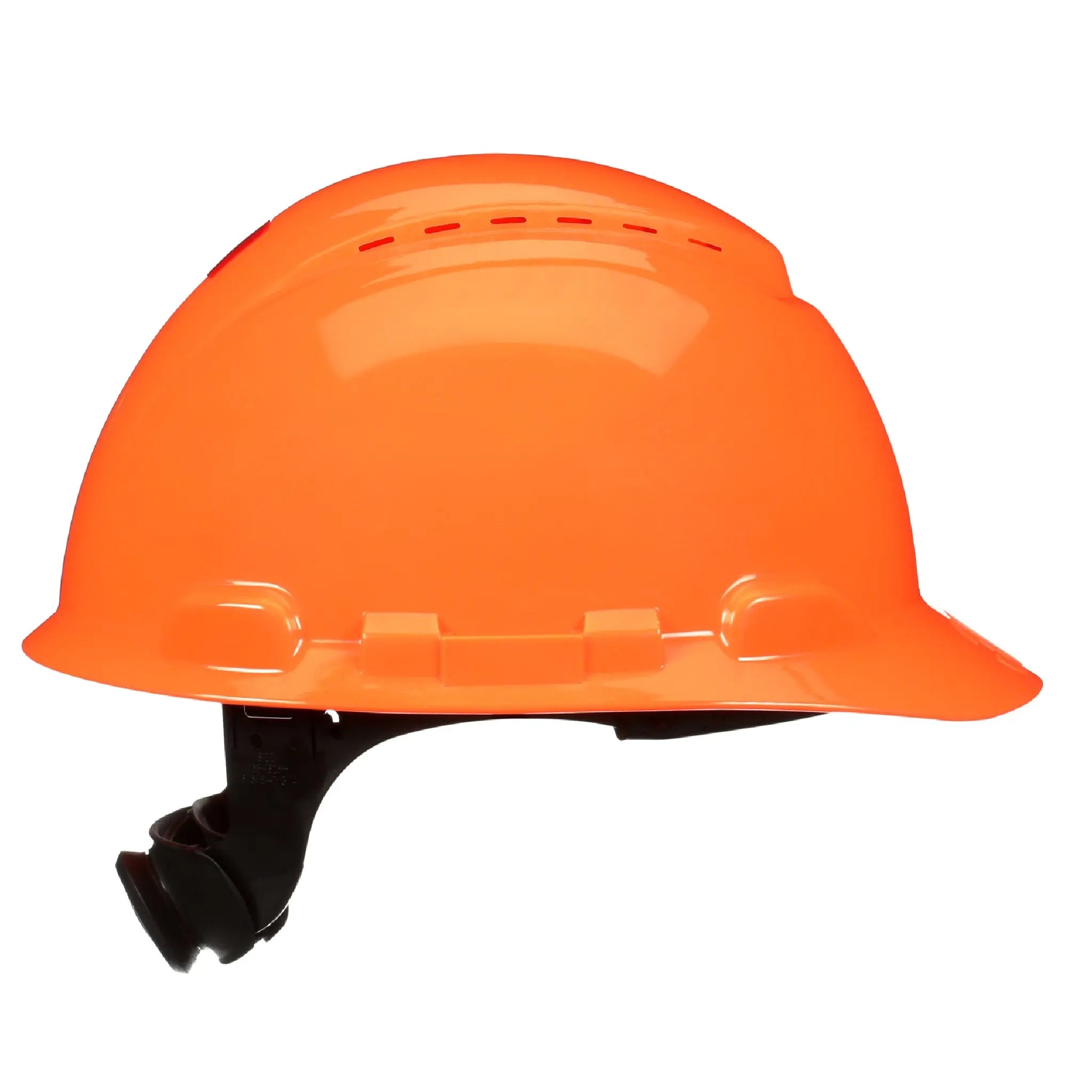 3M SecureFit Hard Hat H-707SFV-UV, Hi-Vis Orange, Vented, 4-Point Pressure Diffusion Ratchet Suspension, with UVicator, 20 ea/CS 