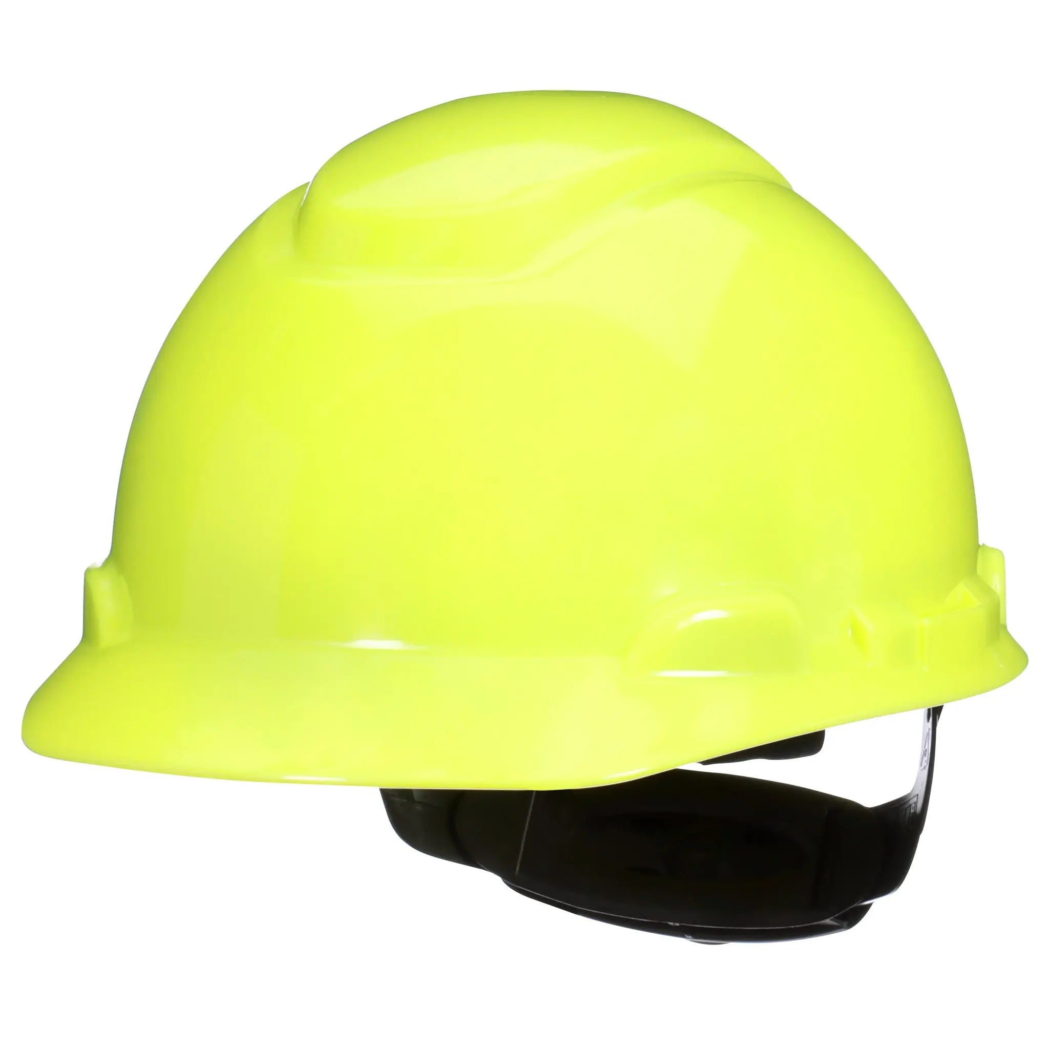 3M SecureFit Hard Hat H-709SFR-UV, Hi-Vis Yellow, 4-Point Pressure Diffusion Ratchet Suspension, with UVicator, 20 ea/Case 