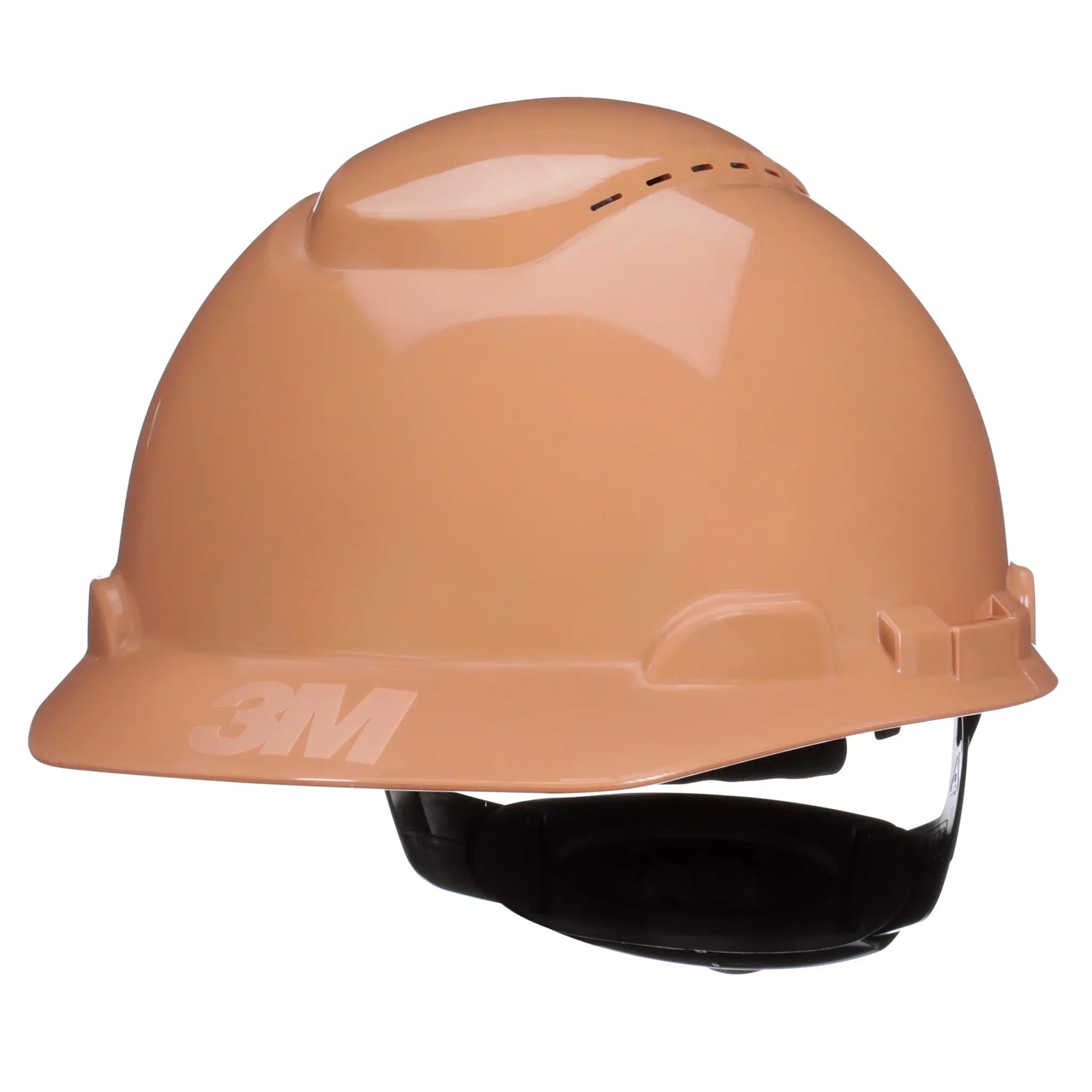 3M SecureFit Hard Hat H-711SFV-UV,Tan, Vented, 4-Point Pressure Diffusion Ratchet Suspension, with Uvicator, 20 ea/Case 