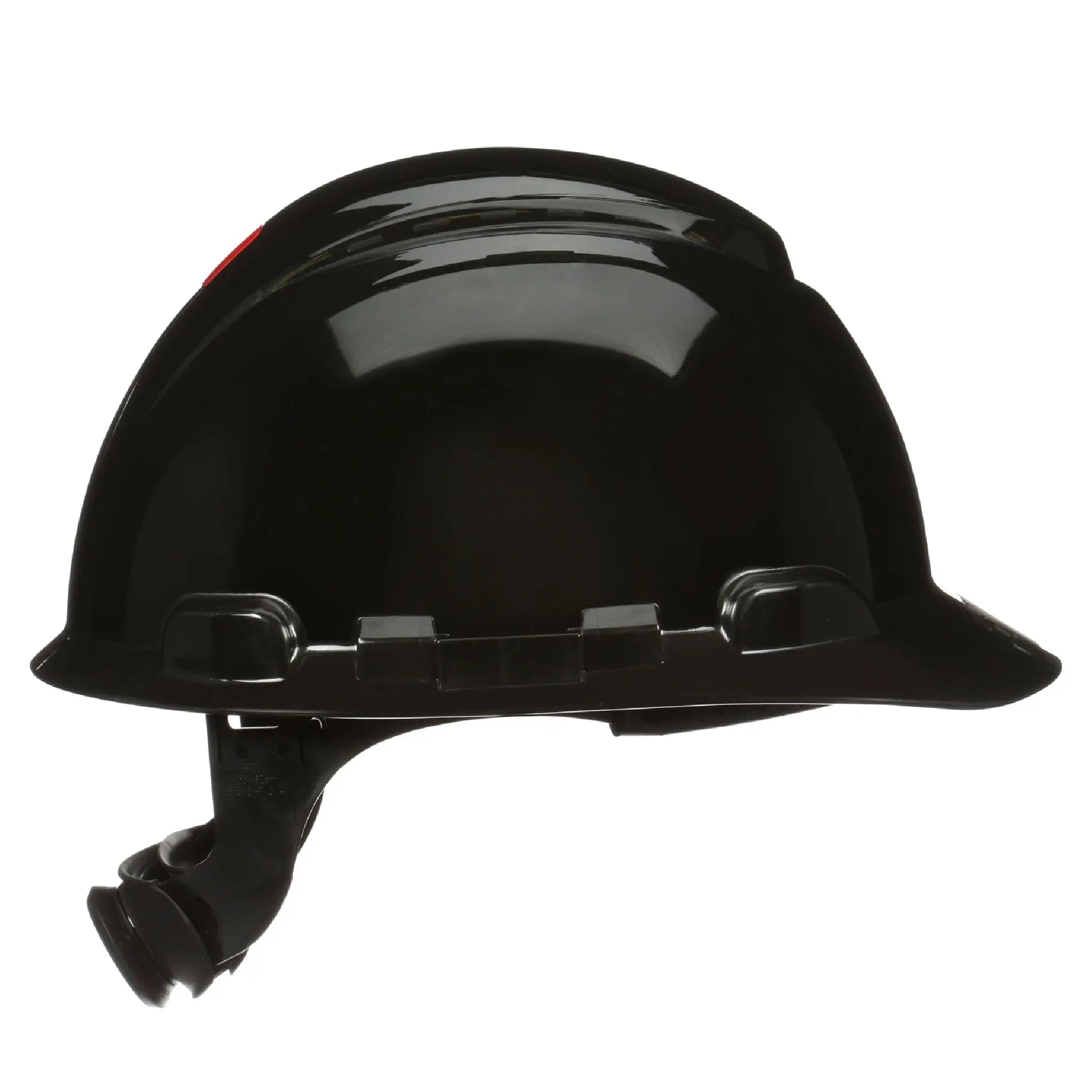 3M SecureFit Hard Hat H-712SFR-UV, Black, 4-Point Pressure Diffusion Ratchet Suspension, with Uvicator, 20 ea/Case 