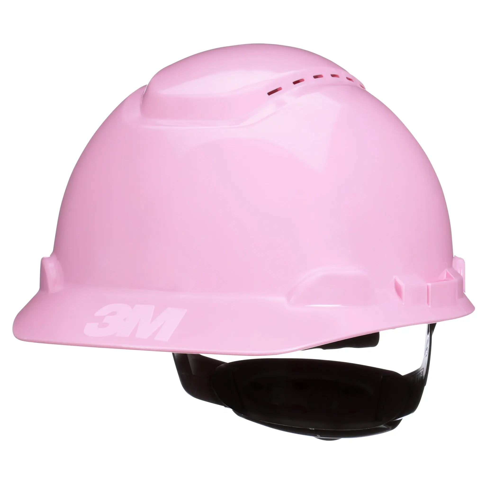 3M SecureFit Hard Hat H-713SFV-UV, Pink, Vented, 4-Point Pressure Diffusion Ratchet Suspension, with Uvicator, 20 ea/Case 