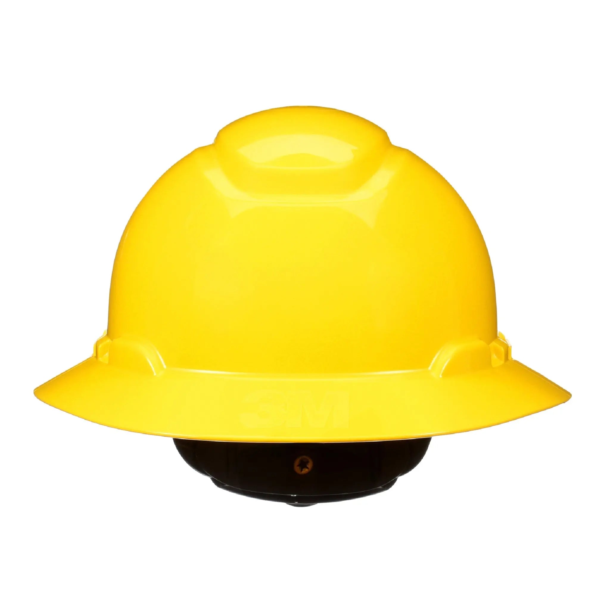 3M SecureFit Full Brim Hard Hat H-802SFR-UV, Yellow, 4-Point Pressure Diffusion Ratchet Suspension, with UVicator, 20 ea/Case 