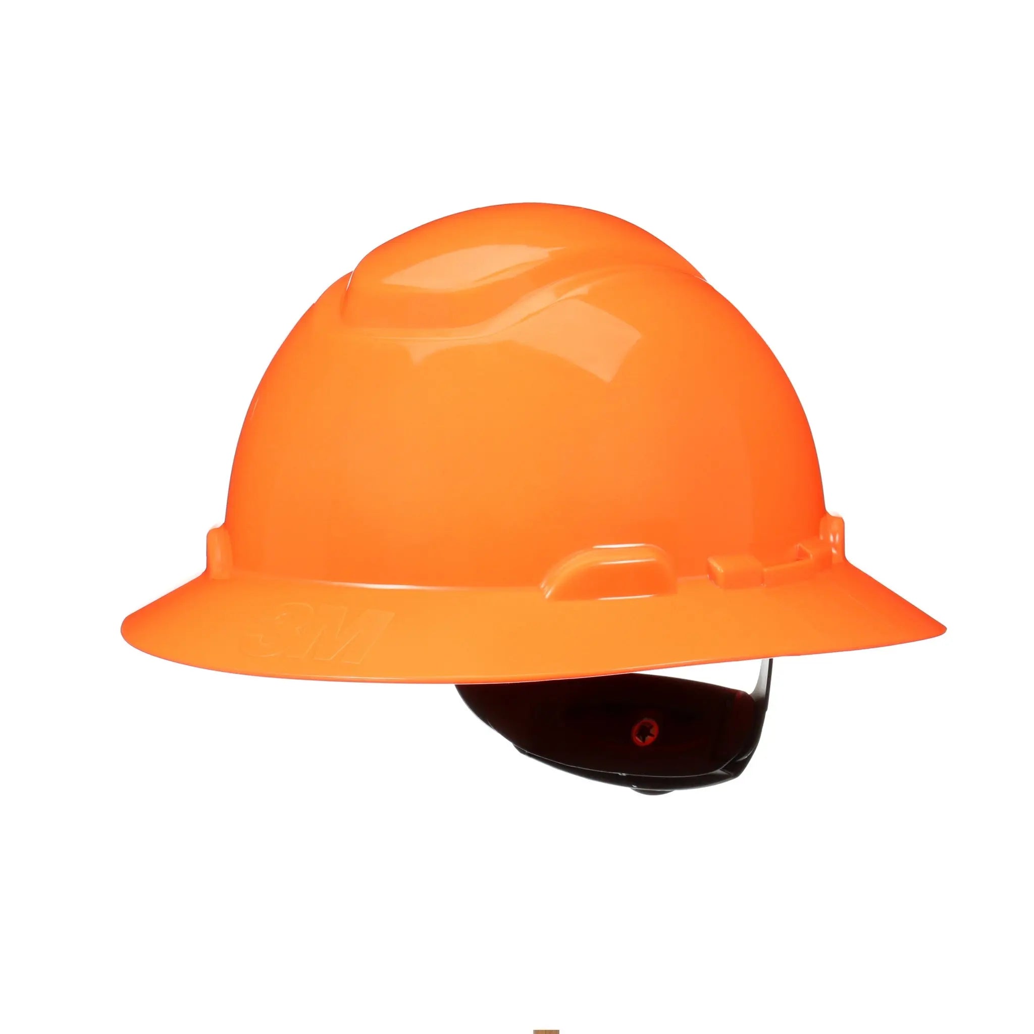 3M SecureFit Full Brim Hard Hat H-807SFR-UV, H-Vis Orange, 4-Point Pressure Diffusion Ratchet Suspension with UVicator, 20ea/CS 