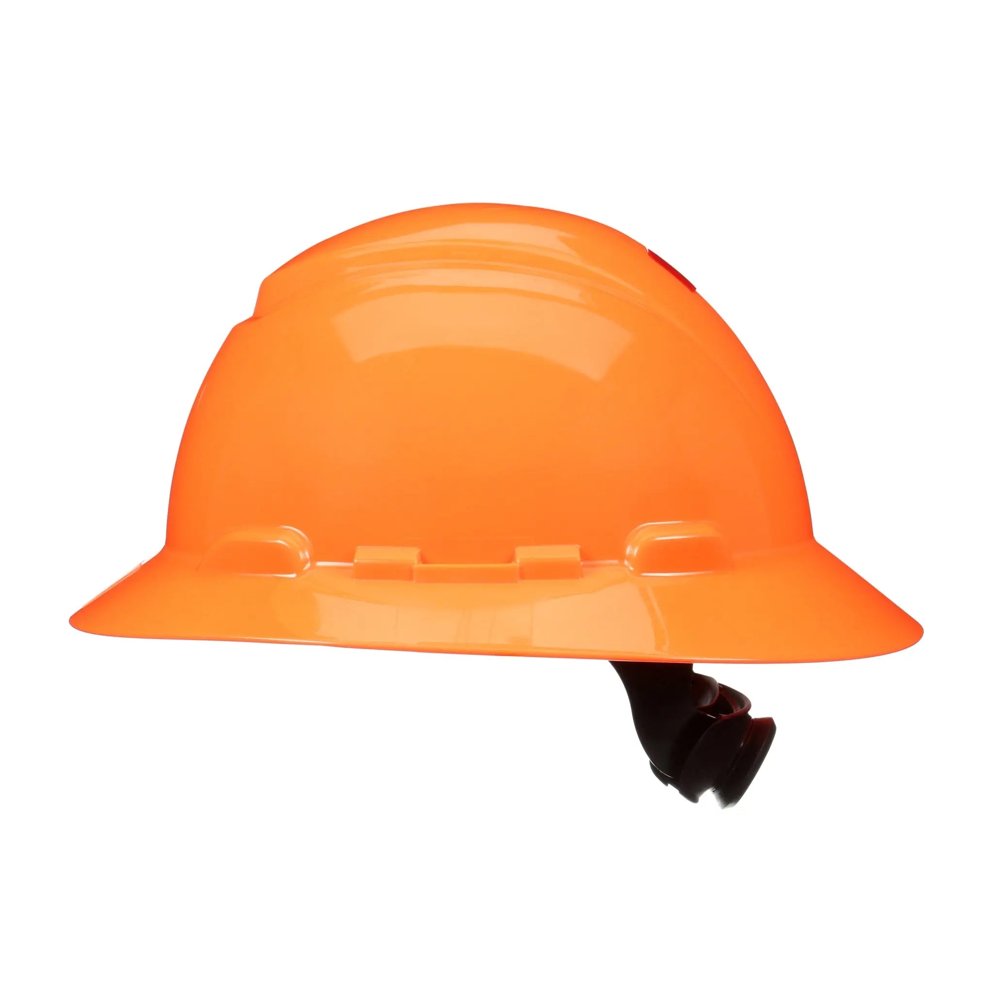 3M SecureFit Full Brim Hard Hat H-807SFR-UV, H-Vis Orange, 4-Point Pressure Diffusion Ratchet Suspension with UVicator, 20ea/CS 