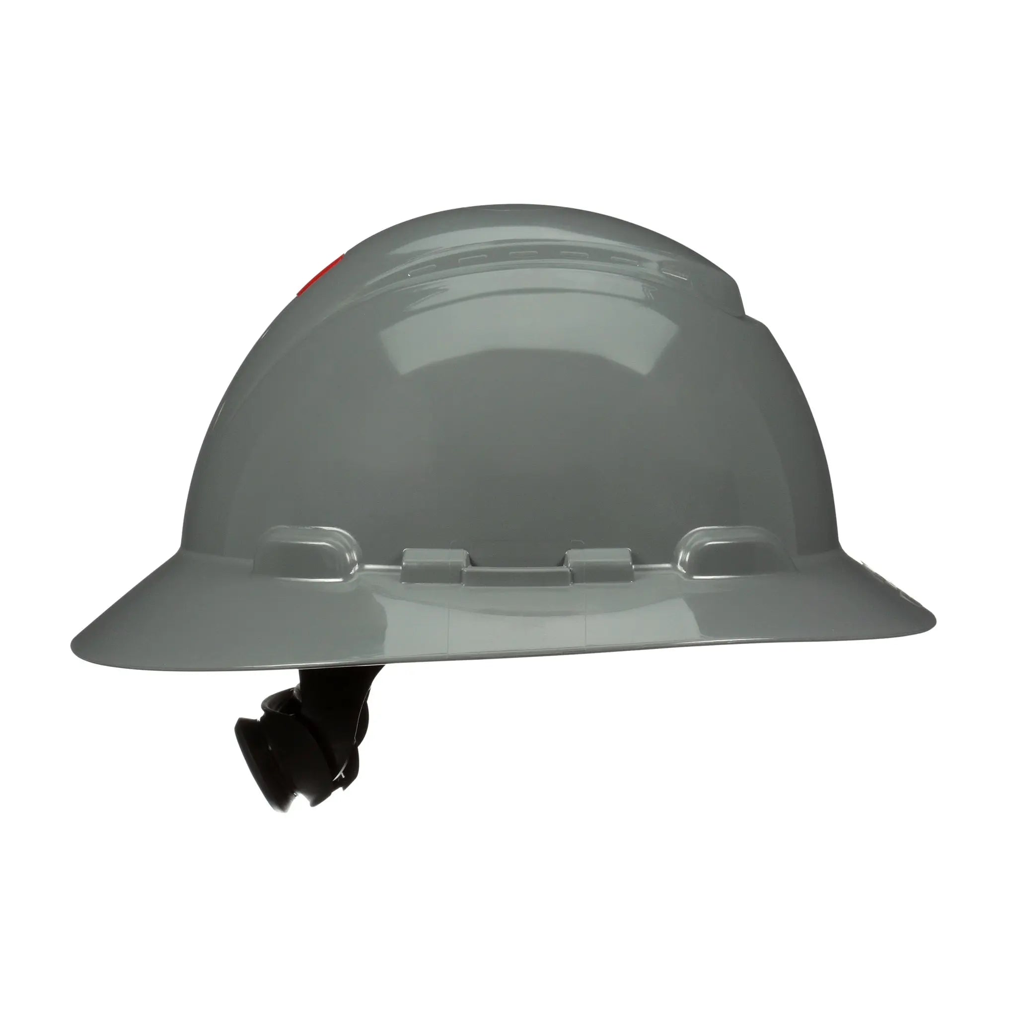 3M SecureFit Full Brim Hard Hat H-808SFR-UV, Grey, 4-Point Pressure Diffusion Ratchet Suspension, with UVicator, 20 ea/Case 