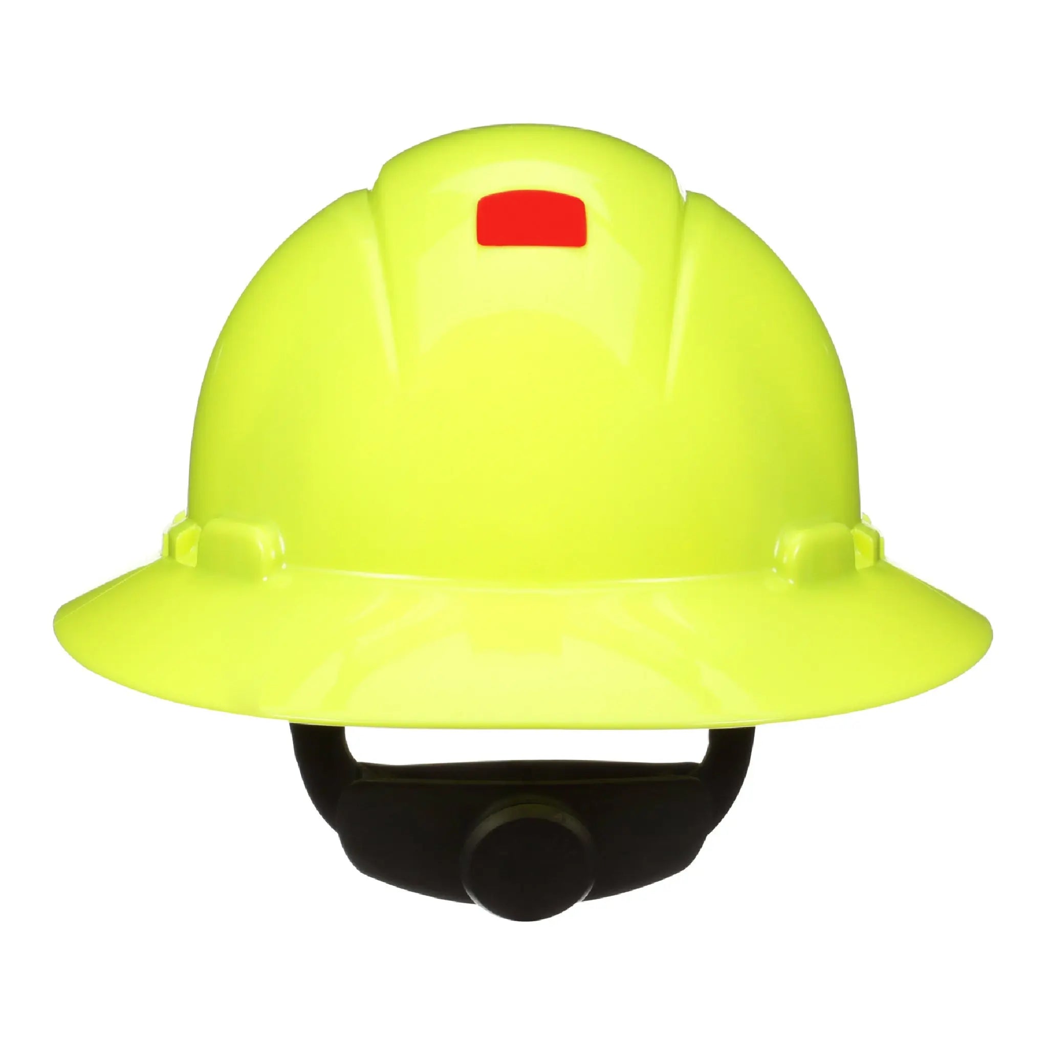 3M SecureFit Full Brim Hard Hat H-809SFR-UV, HiVis Yellow, 4-Point Pressure Diffusion Ratchet Suspension with UVicator, 20ea/CS 