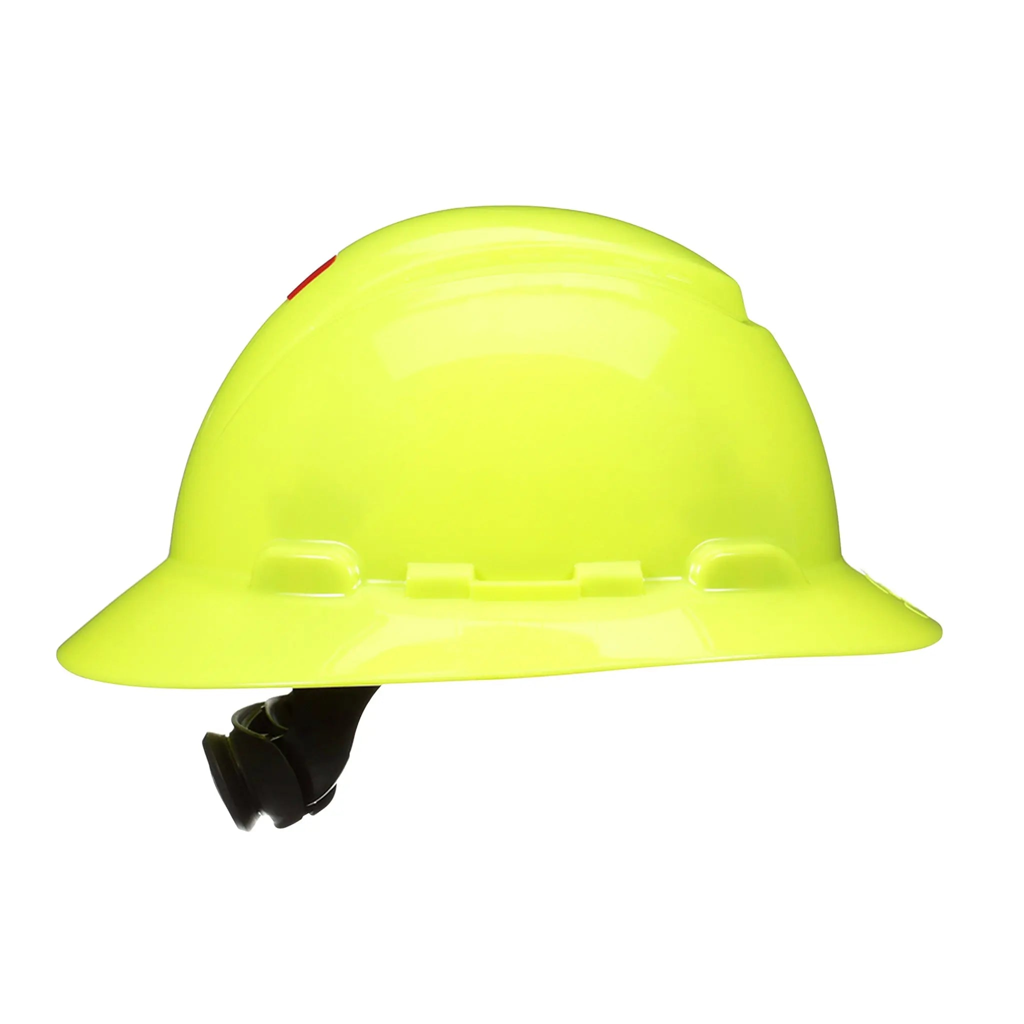 3M SecureFit Full Brim Hard Hat H-809SFR-UV, HiVis Yellow, 4-Point Pressure Diffusion Ratchet Suspension with UVicator, 20ea/CS 