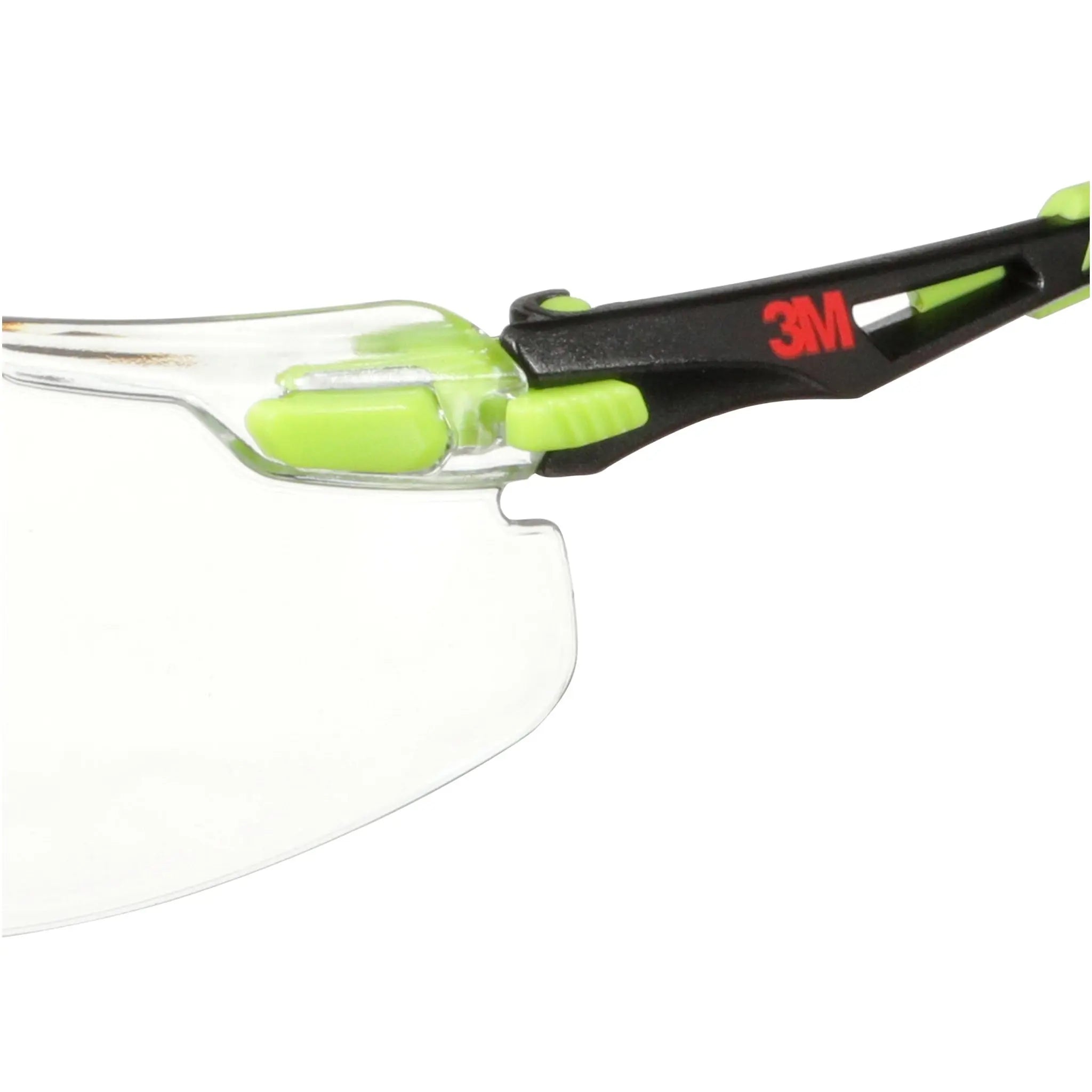 3M Solus 1000 Series S1201SGAF-TKT, Grn/Blk, Scotchgard Anti-Fog Coating, Clear AF-AS Lens, TPE/Strap, 20 ea/Case 