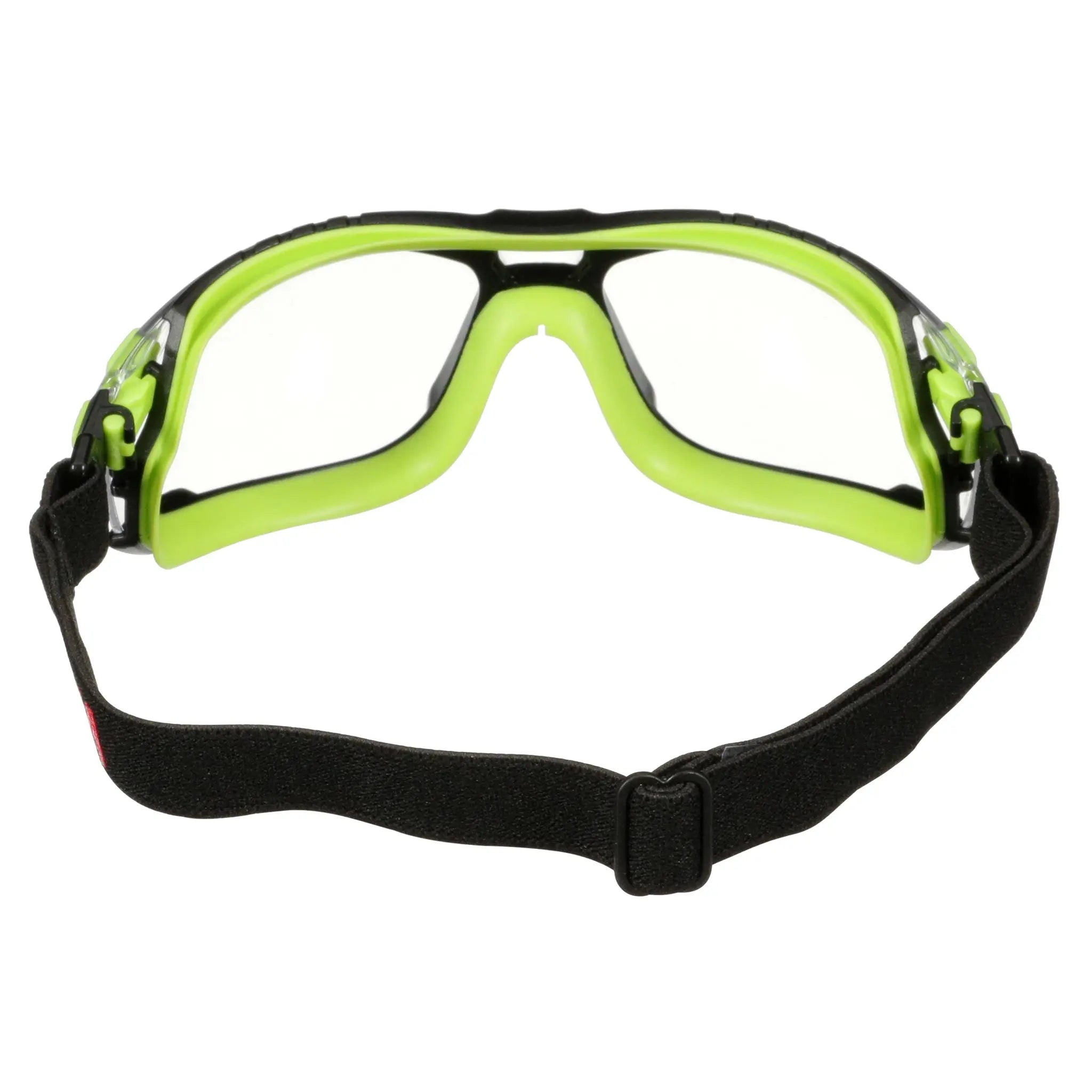 3M Solus 1000 Series S1201SGAF-TSKT, Grn/Blk, Scotchgard Anti-Fog Coating, Clear AF-AS lens, TPE/Strap only, 20 ea/Case 